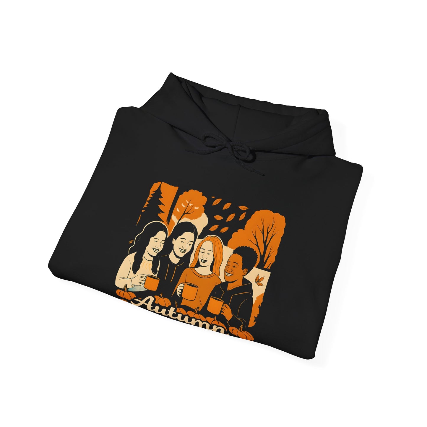 Pumpkin Spice Crew Hoodie | Autumn Babes Squad Sweatshirt | Fall Friends Fashion