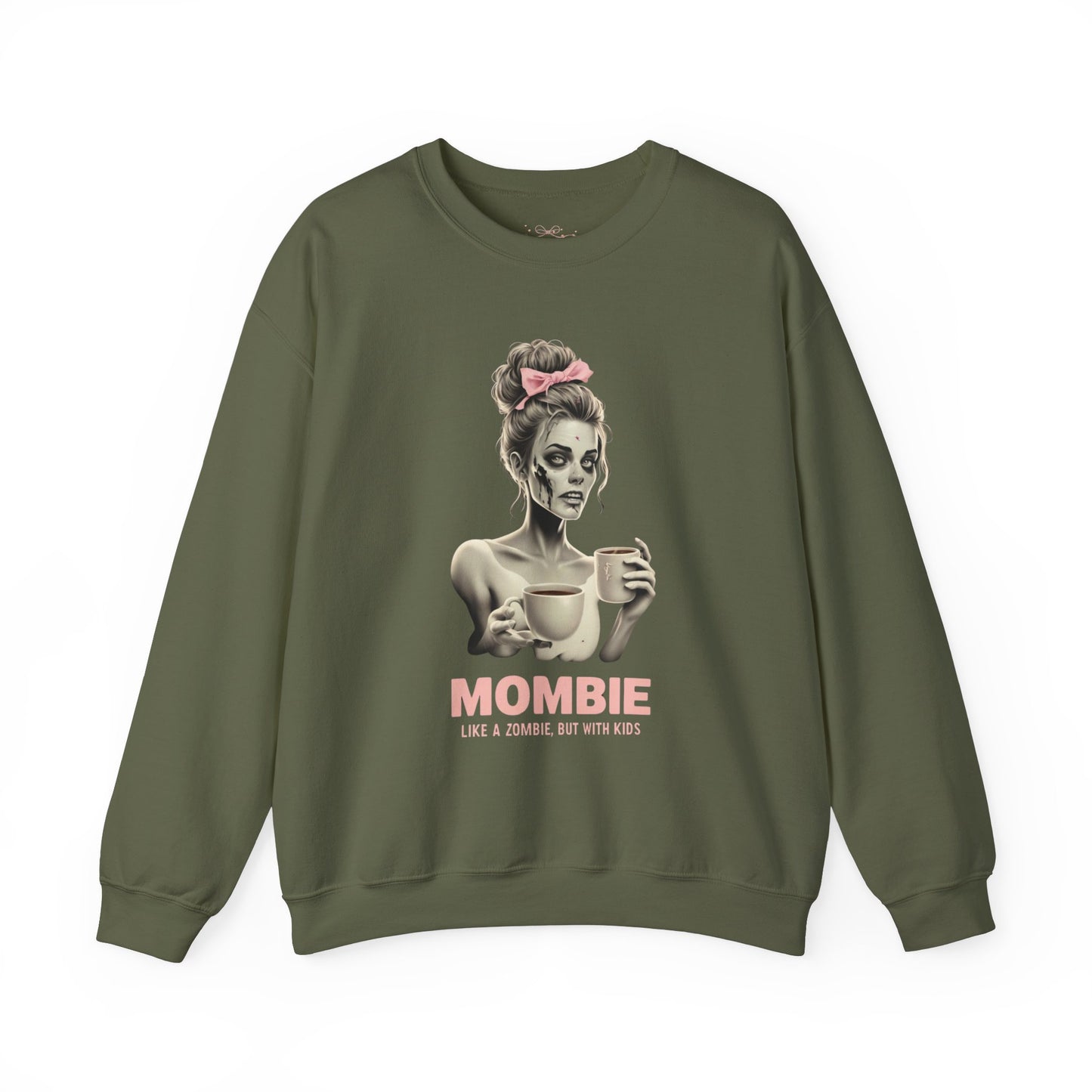 Sweatshirt Funny Mombie Graphic Cozy Oversized Mom Life Coffee Lover Fall Outfit Mother's Day Gift