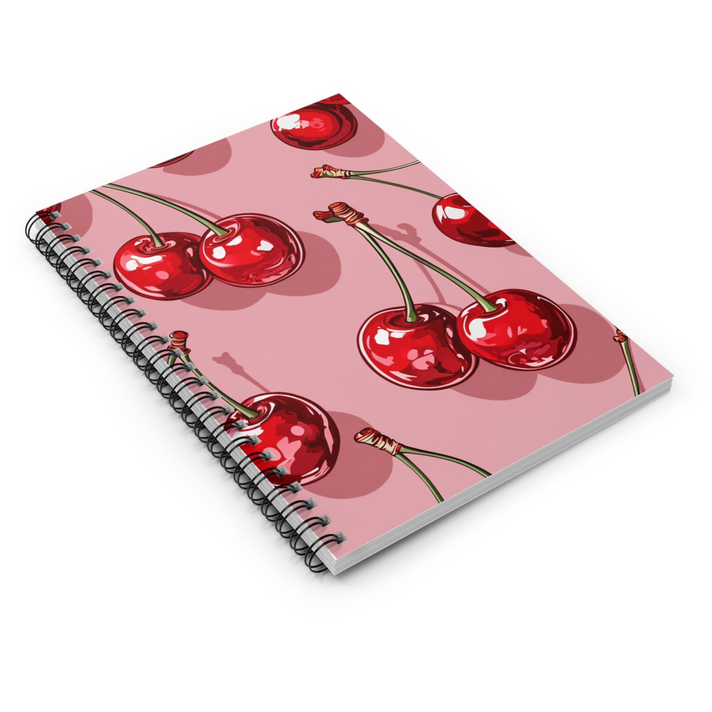 Cherry Spiral Notebook | Pink A5 Journal
