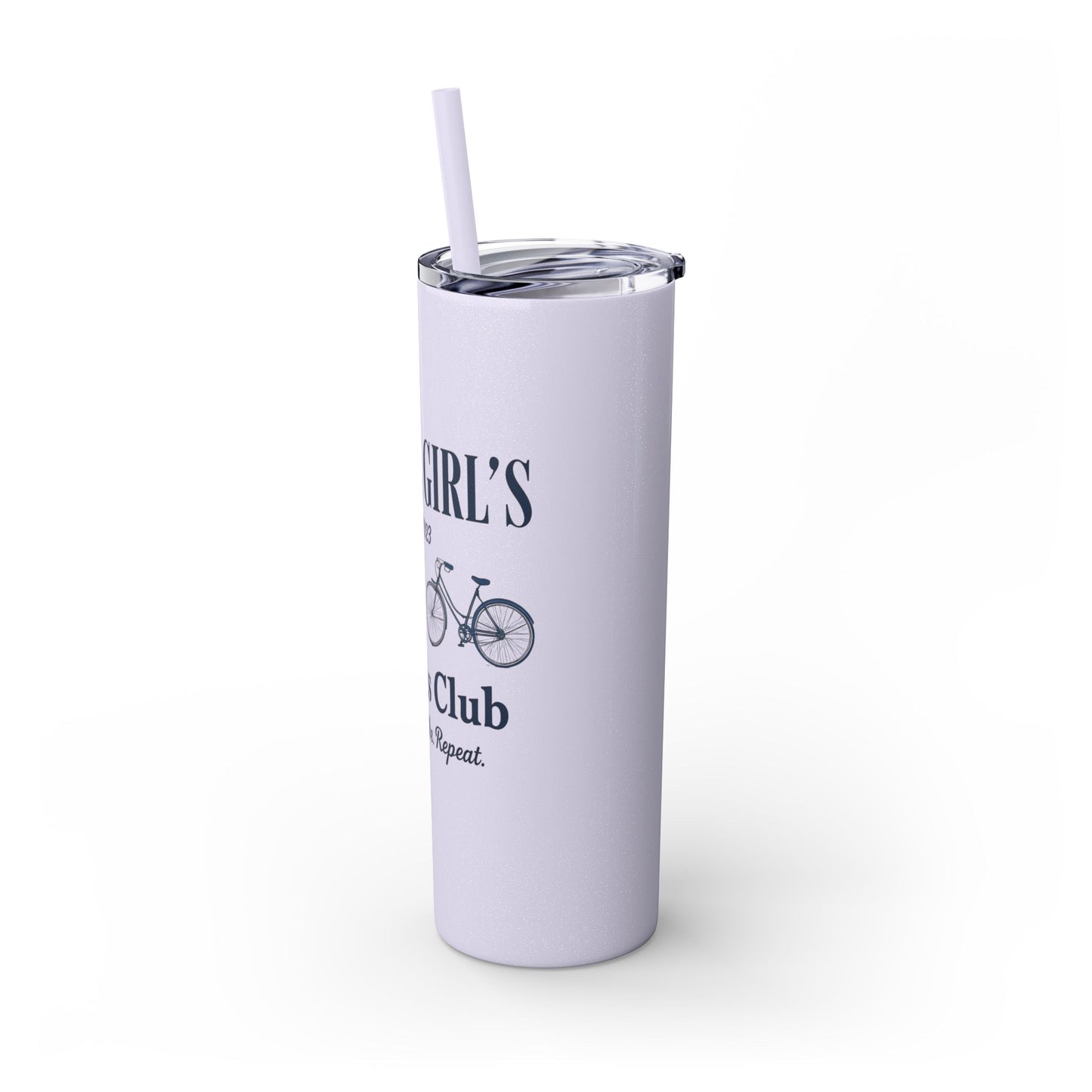 Social Girls Cyclists Club Tumbler | Bike Lover Gift | Cycling Water Bottle | 20oz Travel Cup