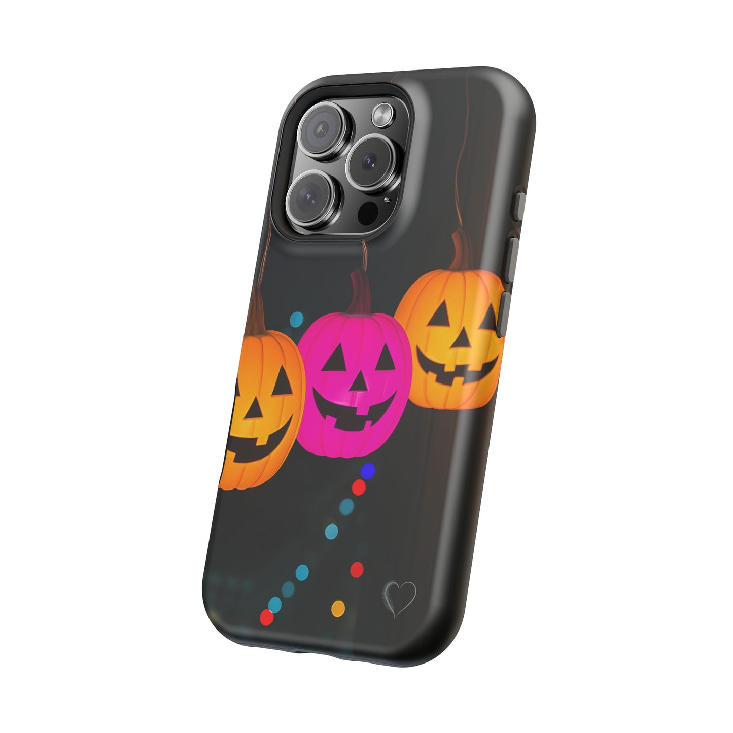 Pumpkin Party Lights MagSafe Phone Case - Festive Halloween iPhone Protection