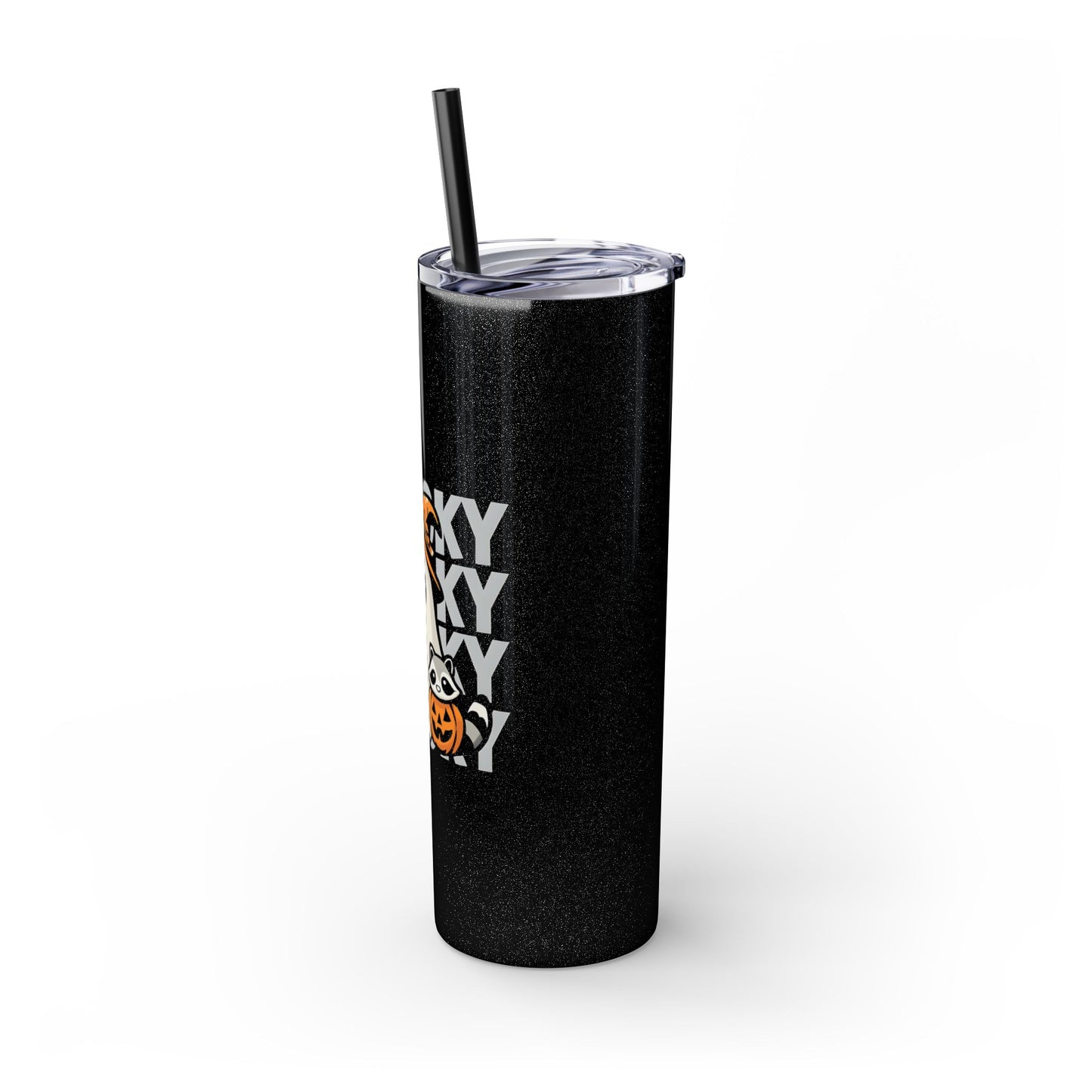 Witchy Sips & Pumpkin Pals 20oz Skinny Tumbler - Kawaii Halloween Witch Drinkware