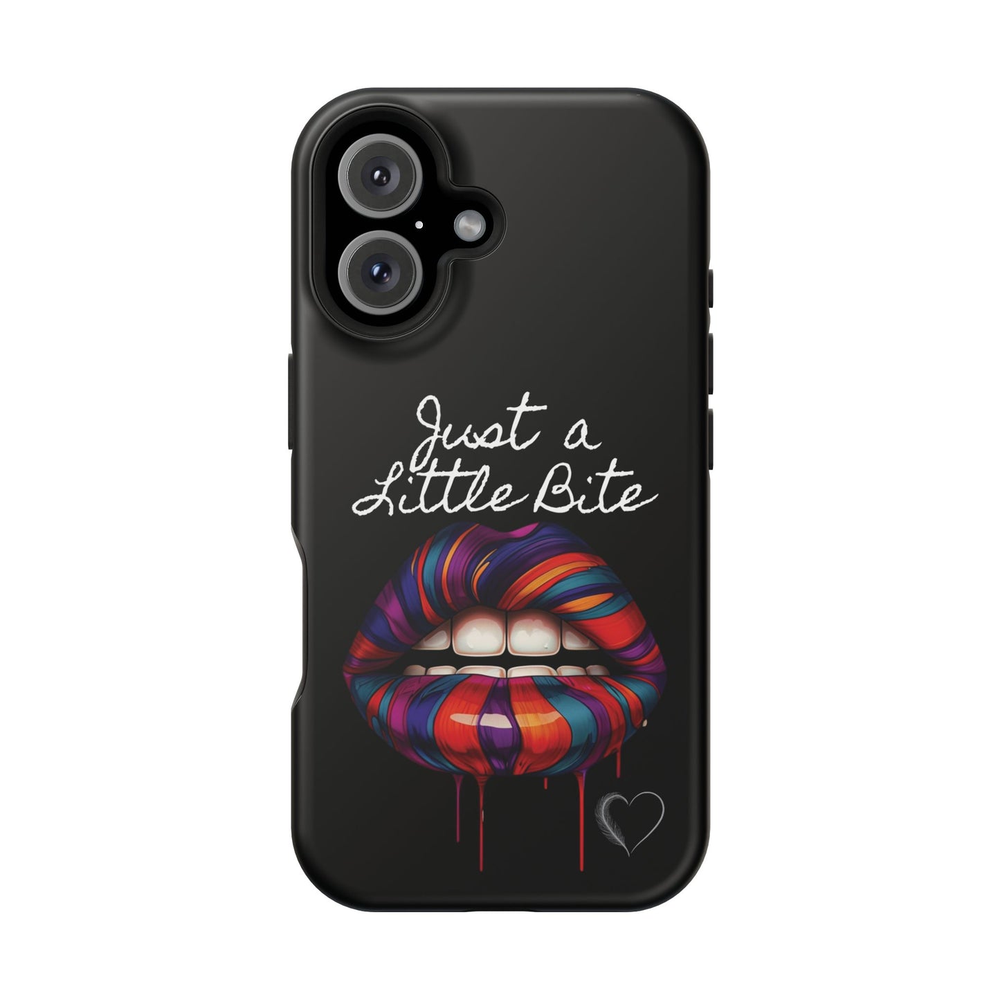 Just a Little Bite MagSafe iPhone Case - Edgy Halloween Vampire iPhone Protection