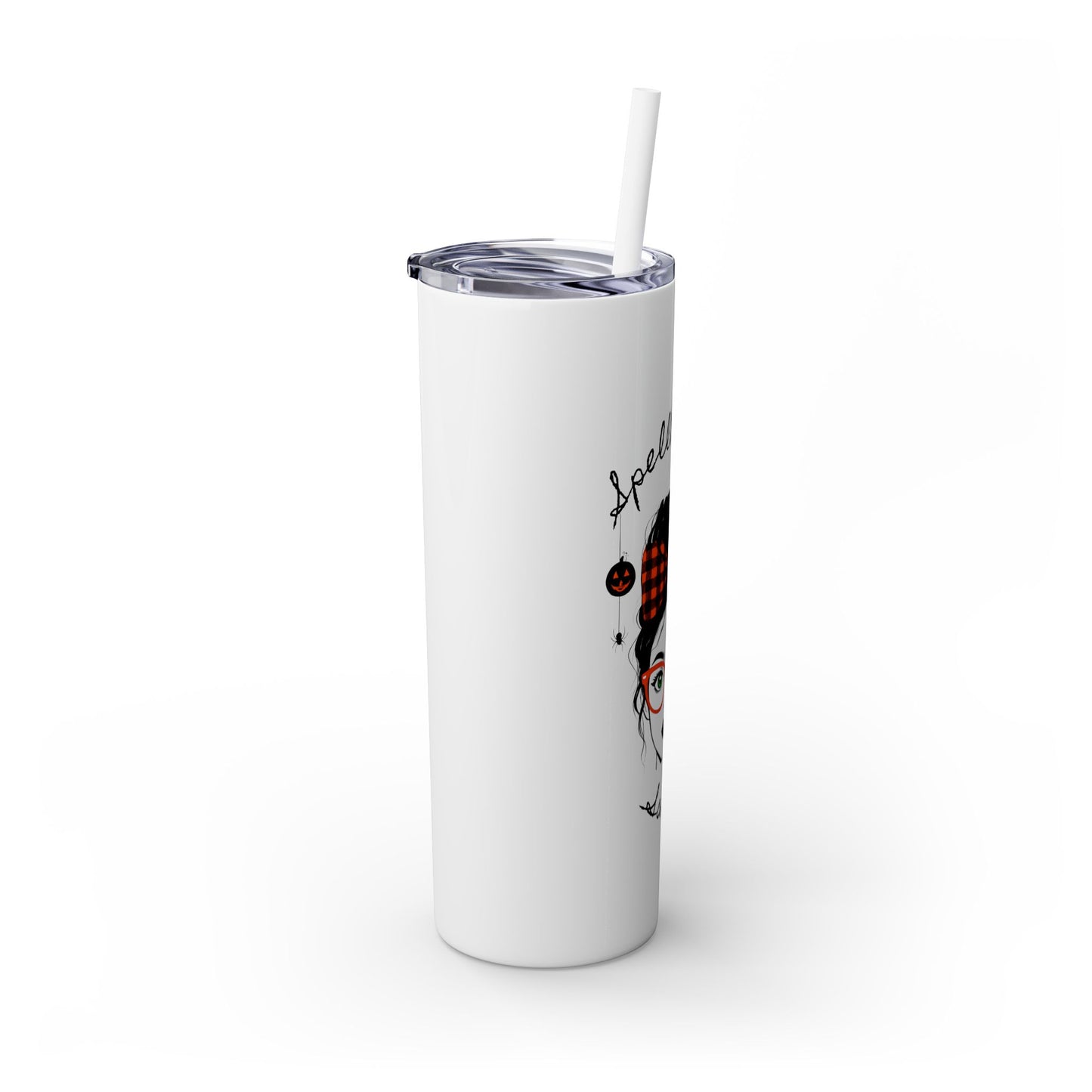 Spellbound & Sassy 20oz Skinny Tumbler - Elegant Modern Witch Drinkware