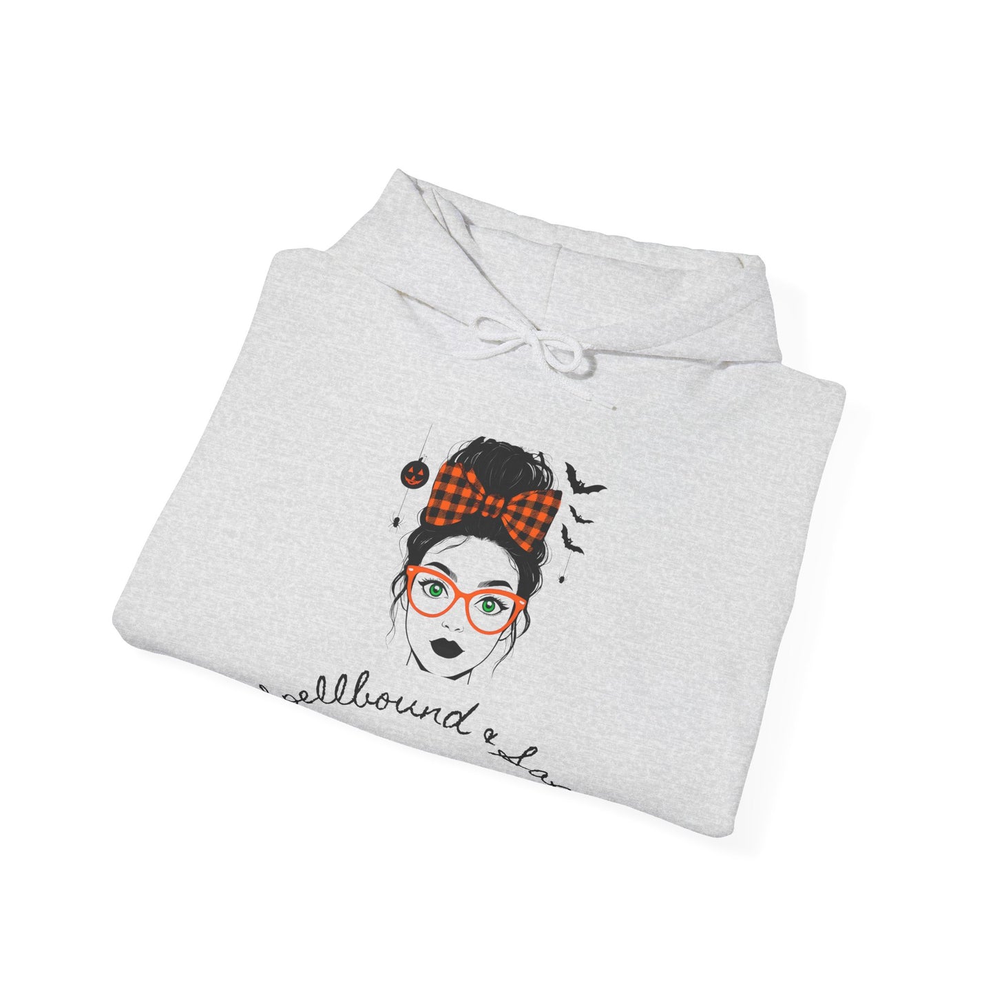 Spellbound & Sassy Script Hoodie - Elegant Modern Witch Halloween Fashion