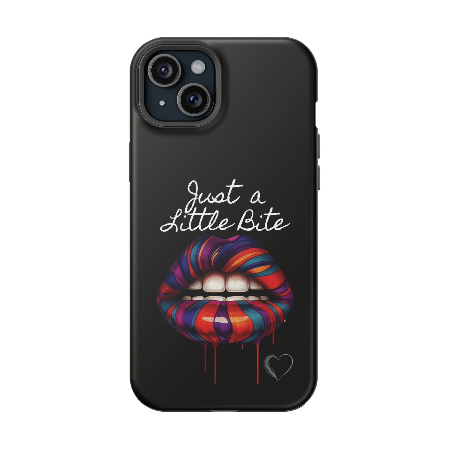 Just a Little Bite MagSafe iPhone Case - Edgy Halloween Vampire iPhone Protection