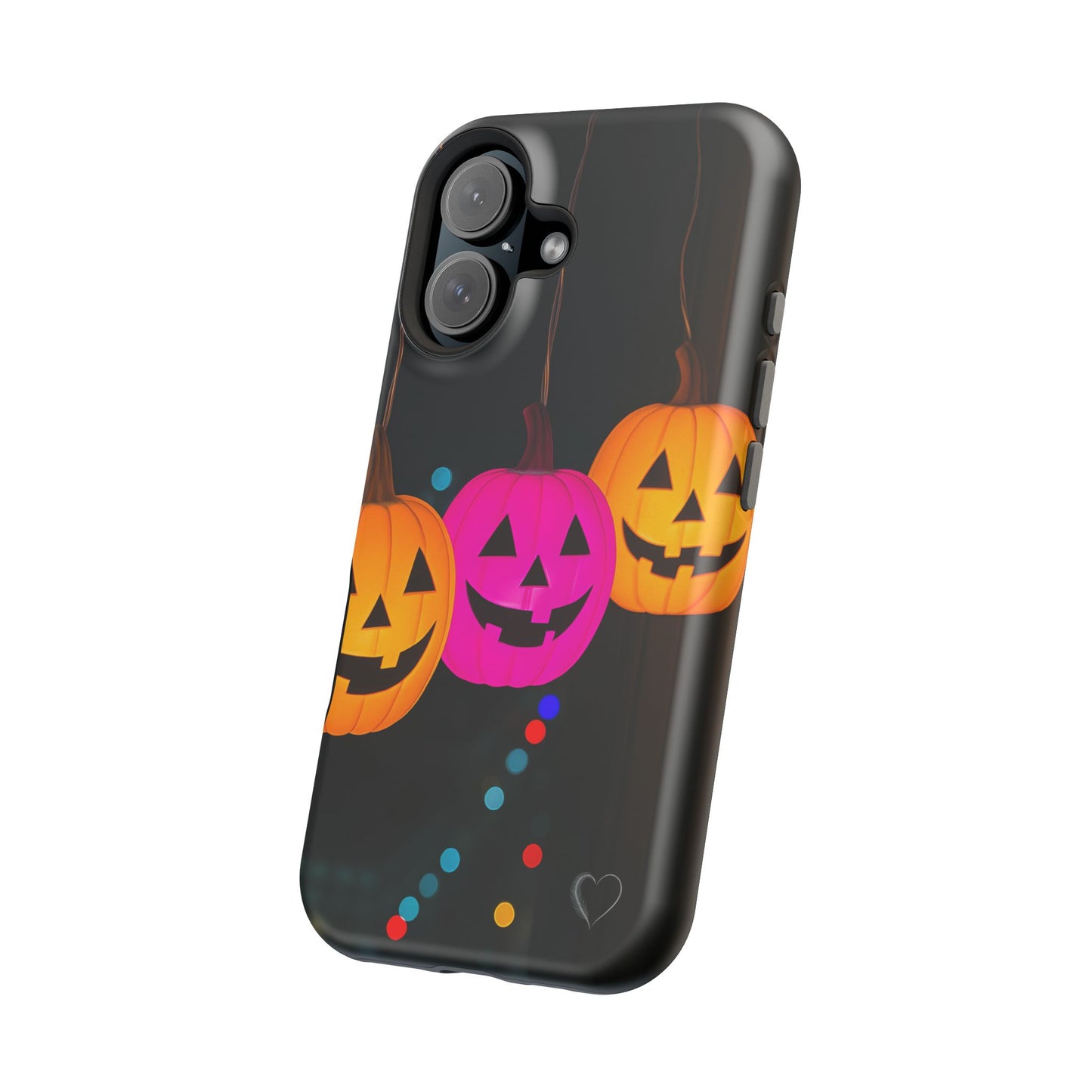 Pumpkin Party Lights MagSafe Phone Case - Festive Halloween iPhone Protection