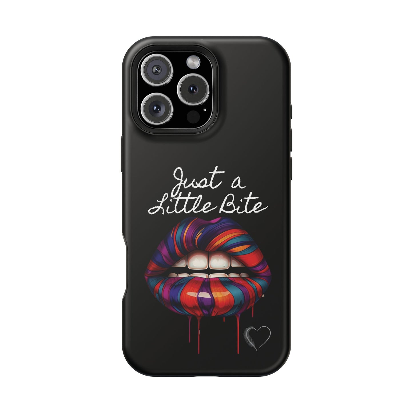 Just a Little Bite MagSafe iPhone Case - Edgy Halloween Vampire iPhone Protection