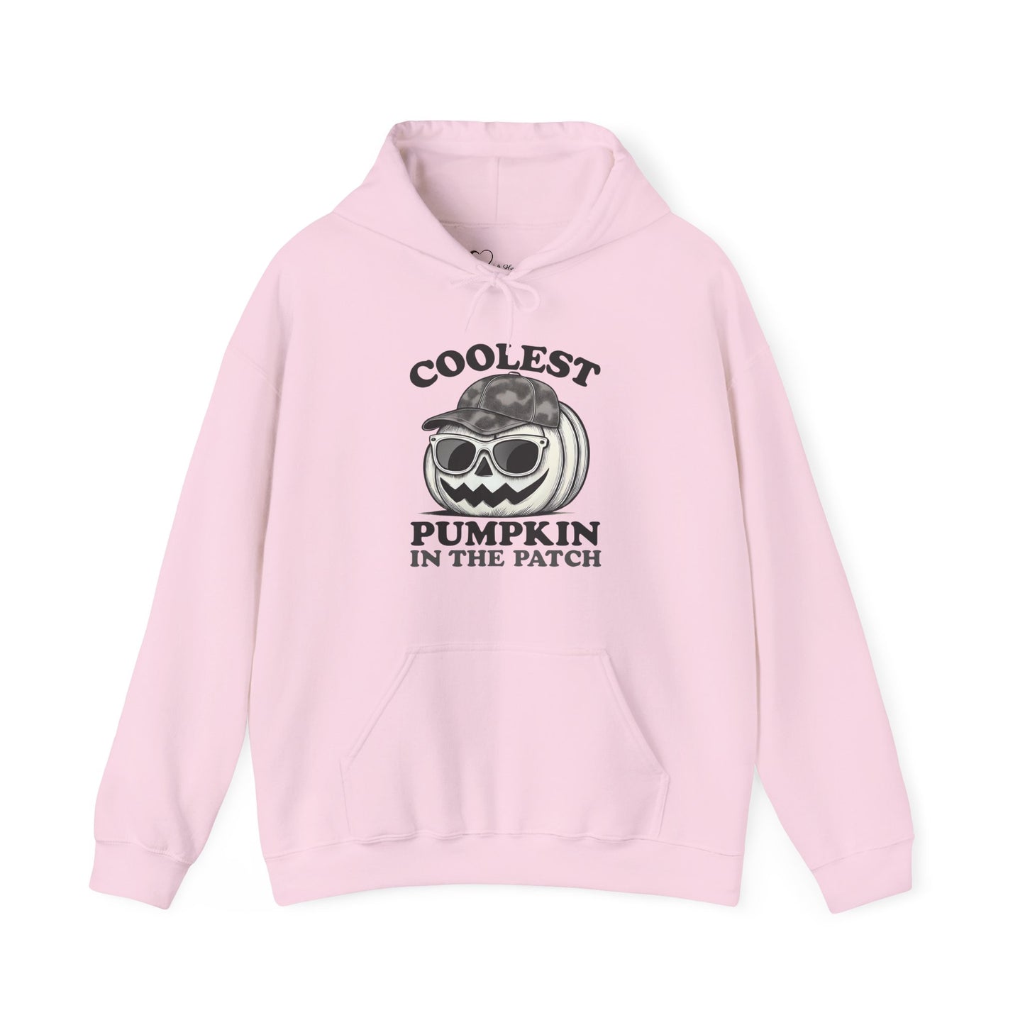 Coolest Pumpkin in the Patch β Monochrome Vibes Edition Hoodie - Modern Halloween Fashion