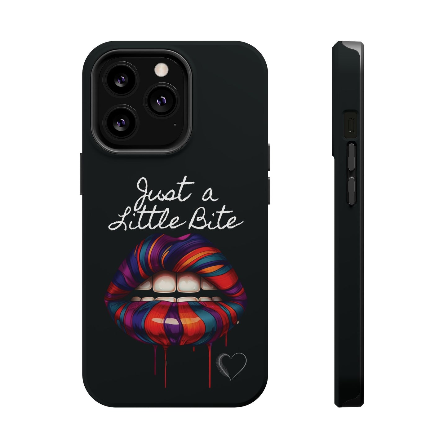 Just a Little Bite MagSafe iPhone Case - Edgy Halloween Vampire iPhone Protection