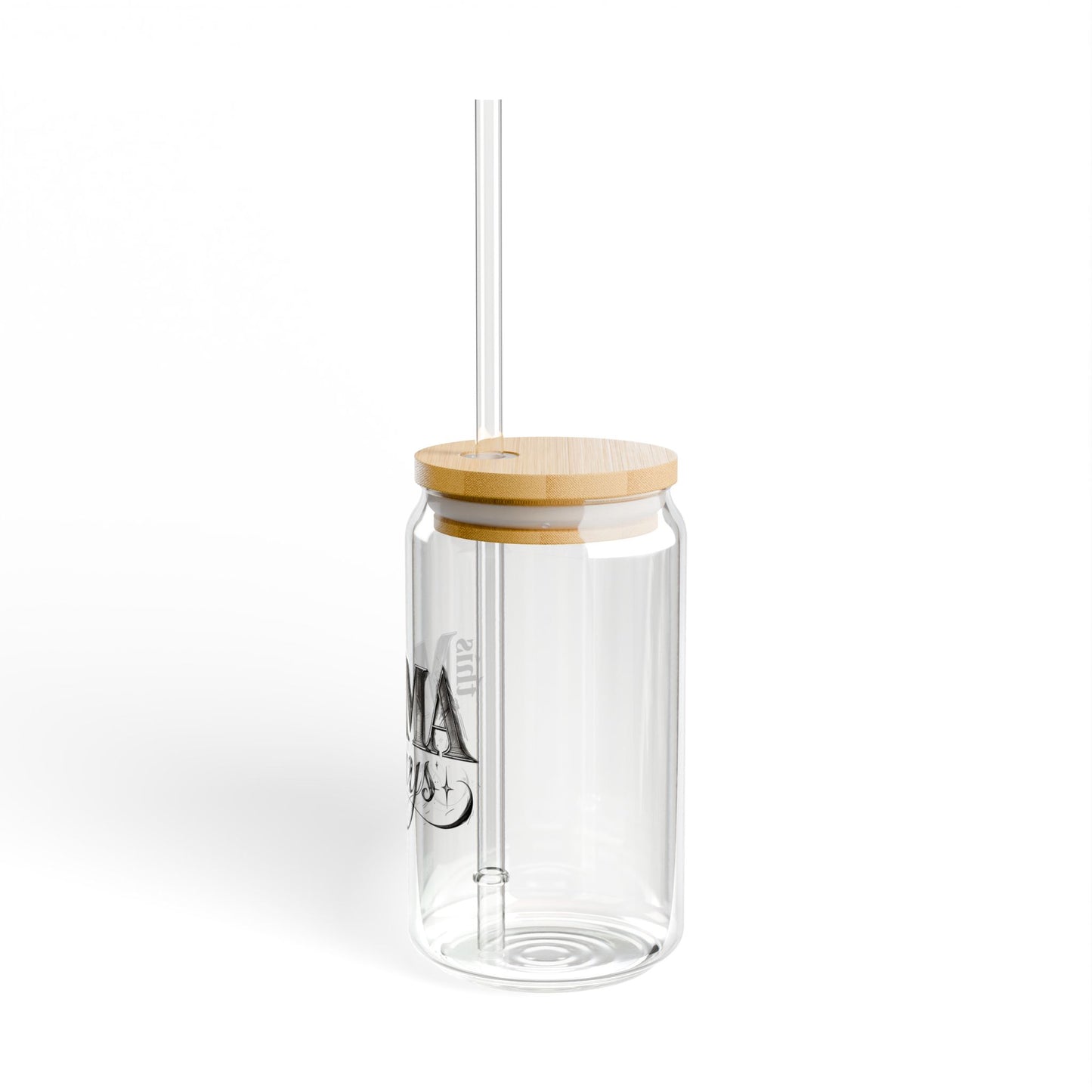 "This MAMA Prays" Glass Can Tumbler | Faith-Based Mom Gift | 16oz with Bamboo Lid | Daily Essentials Collection