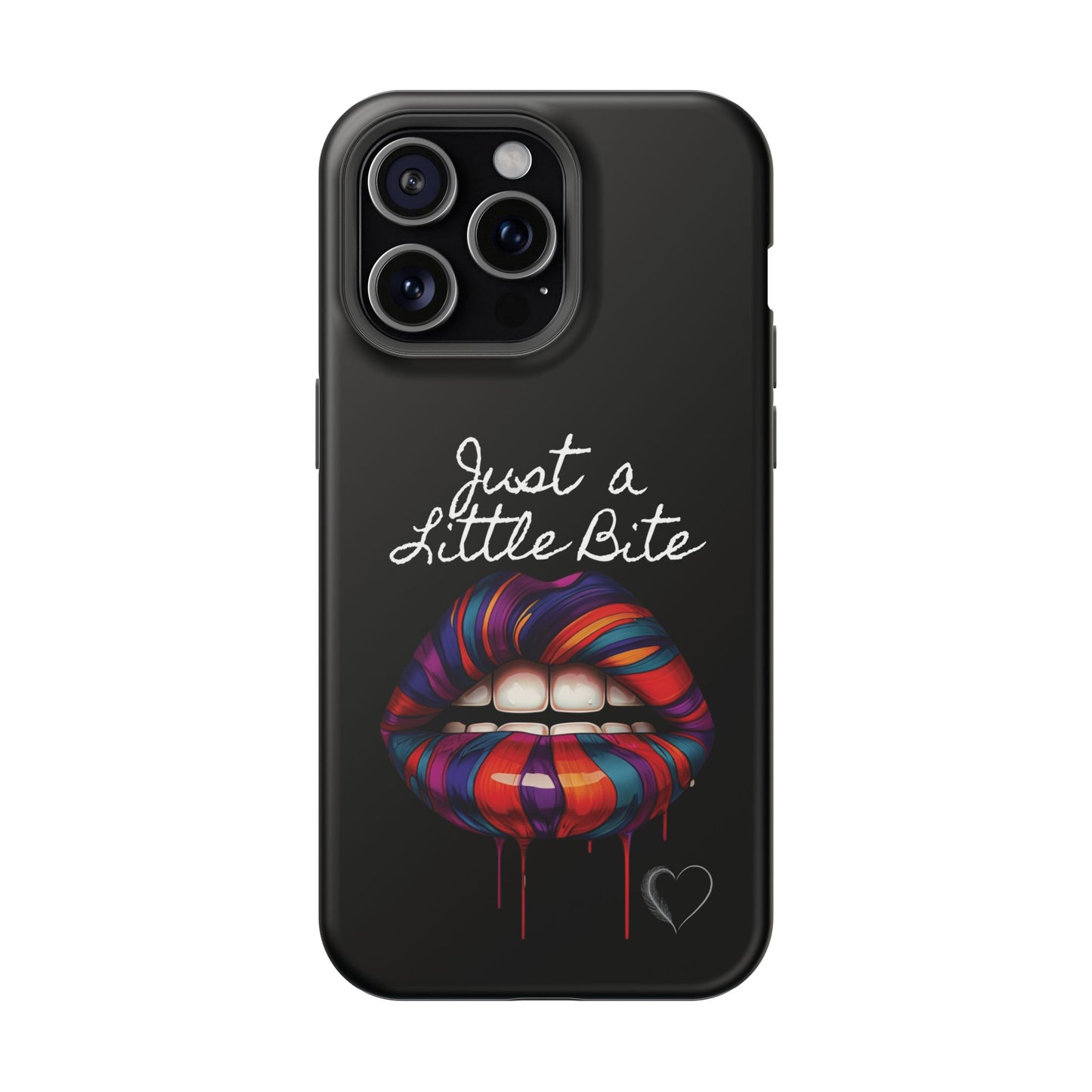 Just a Little Bite MagSafe iPhone Case - Edgy Halloween Vampire iPhone Protection