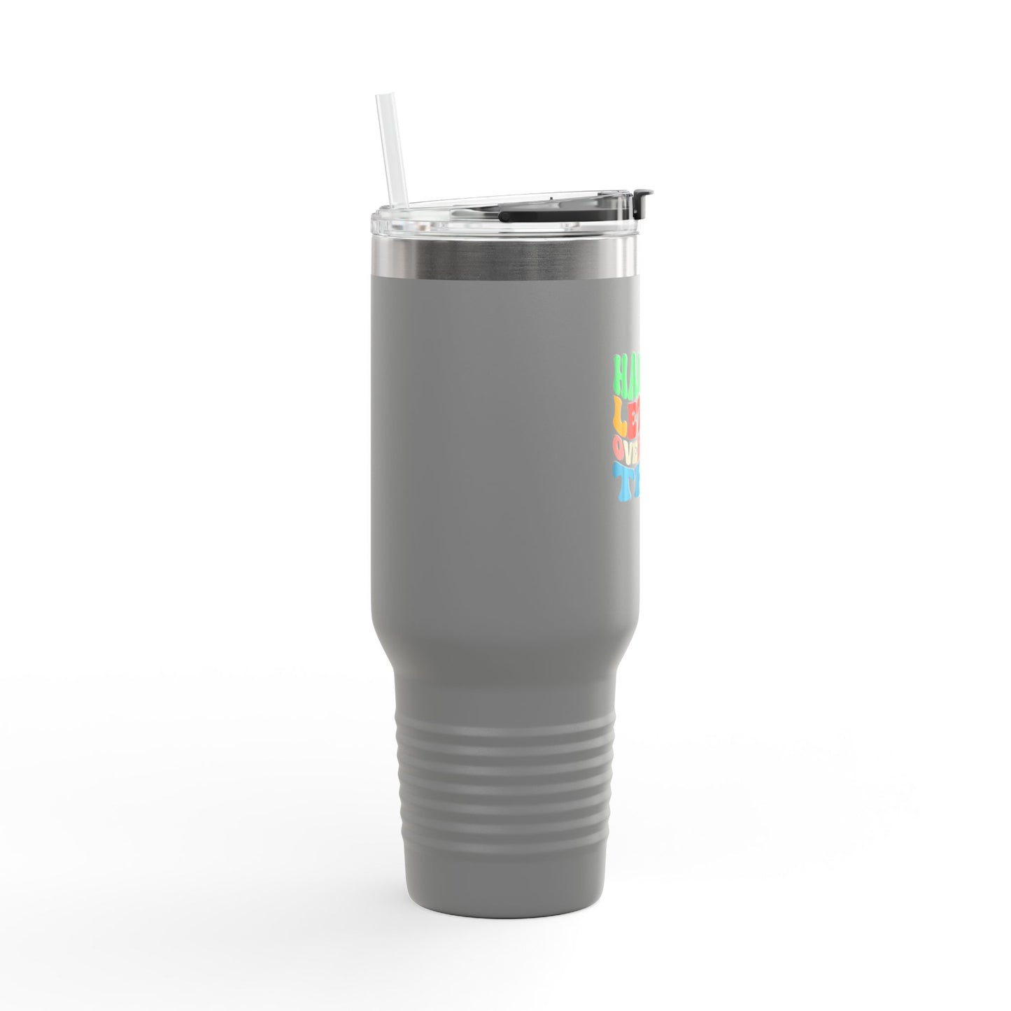 40oz Overthinking Tumbler with Handle | Insulated Travel Cup | Daily Essential