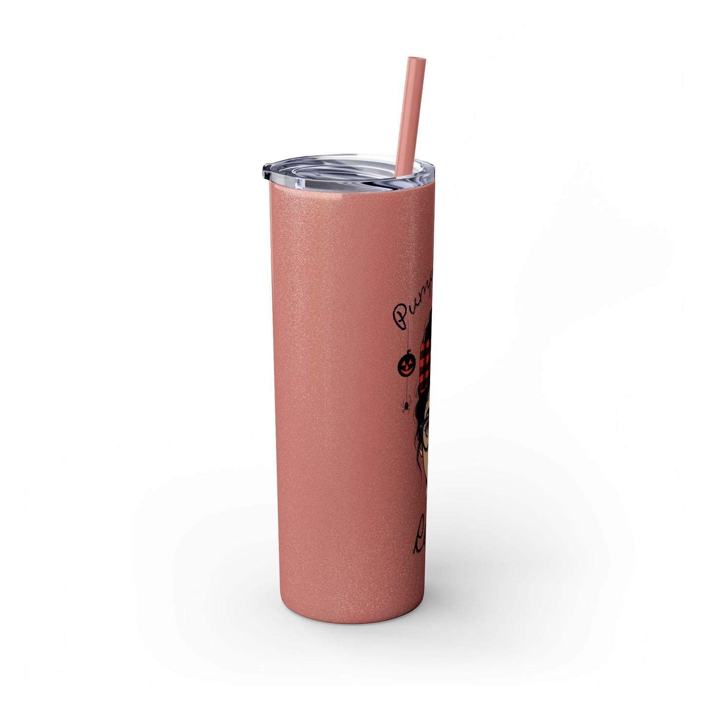 Pumpkin Spice Rebel 20oz Skinny Tumbler - Edgy Modern Witch Drinkware