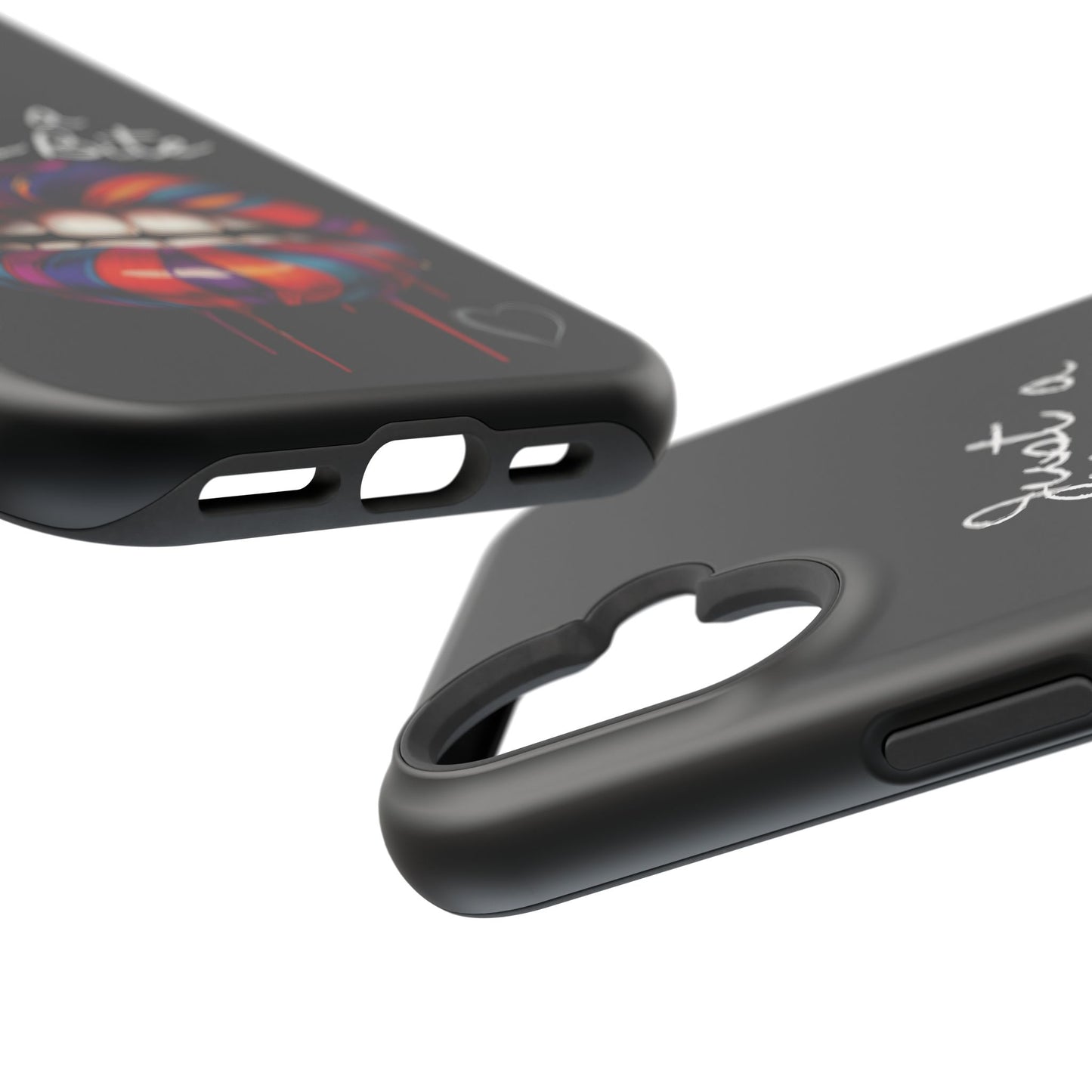 Just a Little Bite MagSafe iPhone Case - Edgy Halloween Vampire iPhone Protection