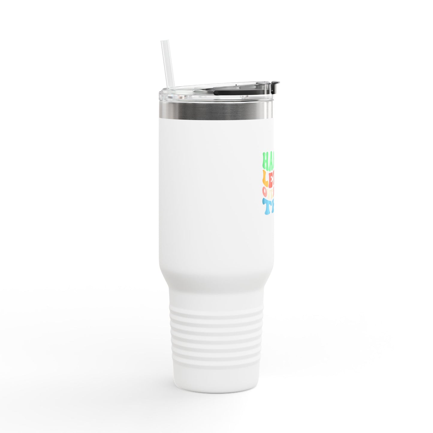 40oz Overthinking Tumbler with Handle | Insulated Travel Cup | Daily Essential