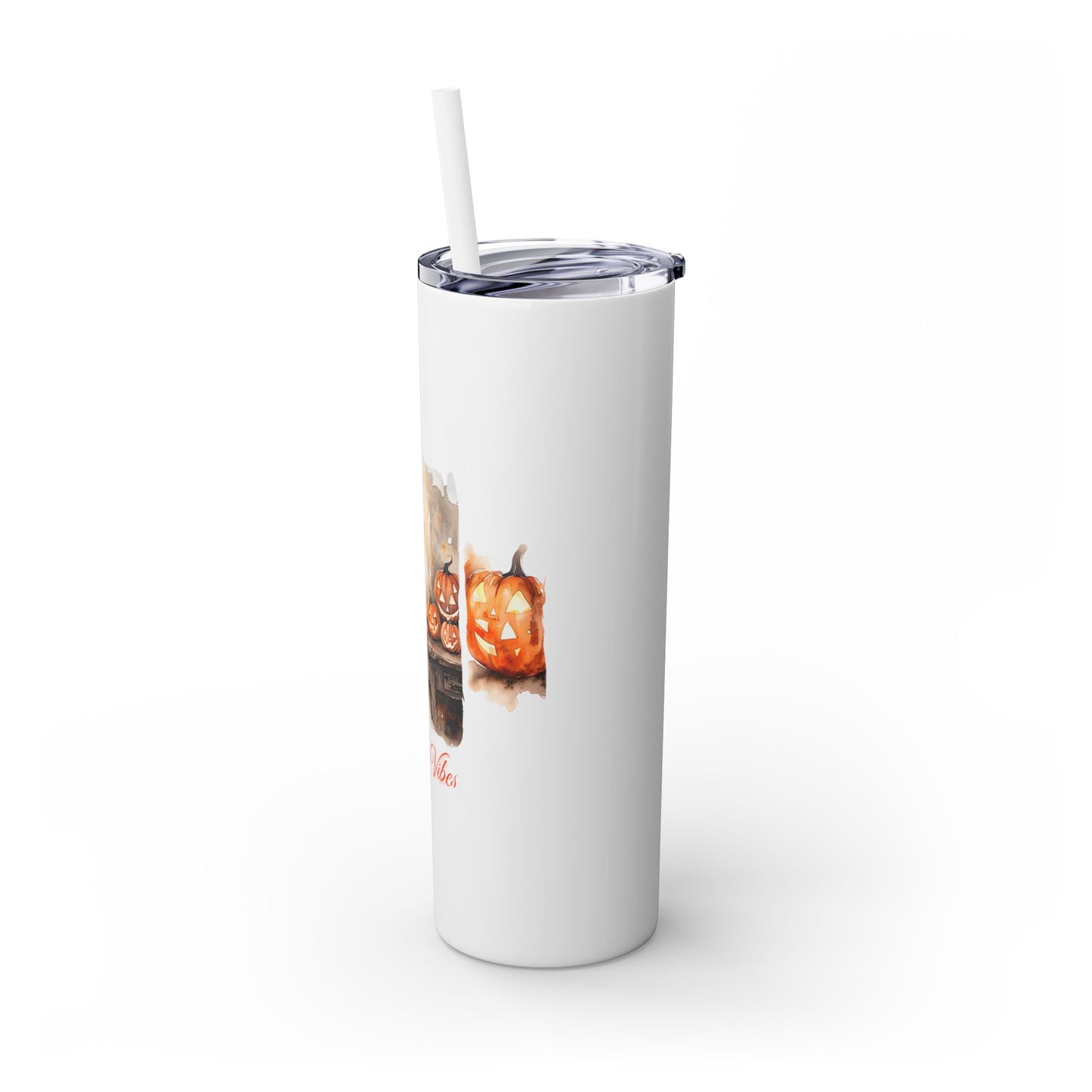 Candy Carves & Chills 20oz Skinny Tumbler - Halloween Pumpkin Drinkware