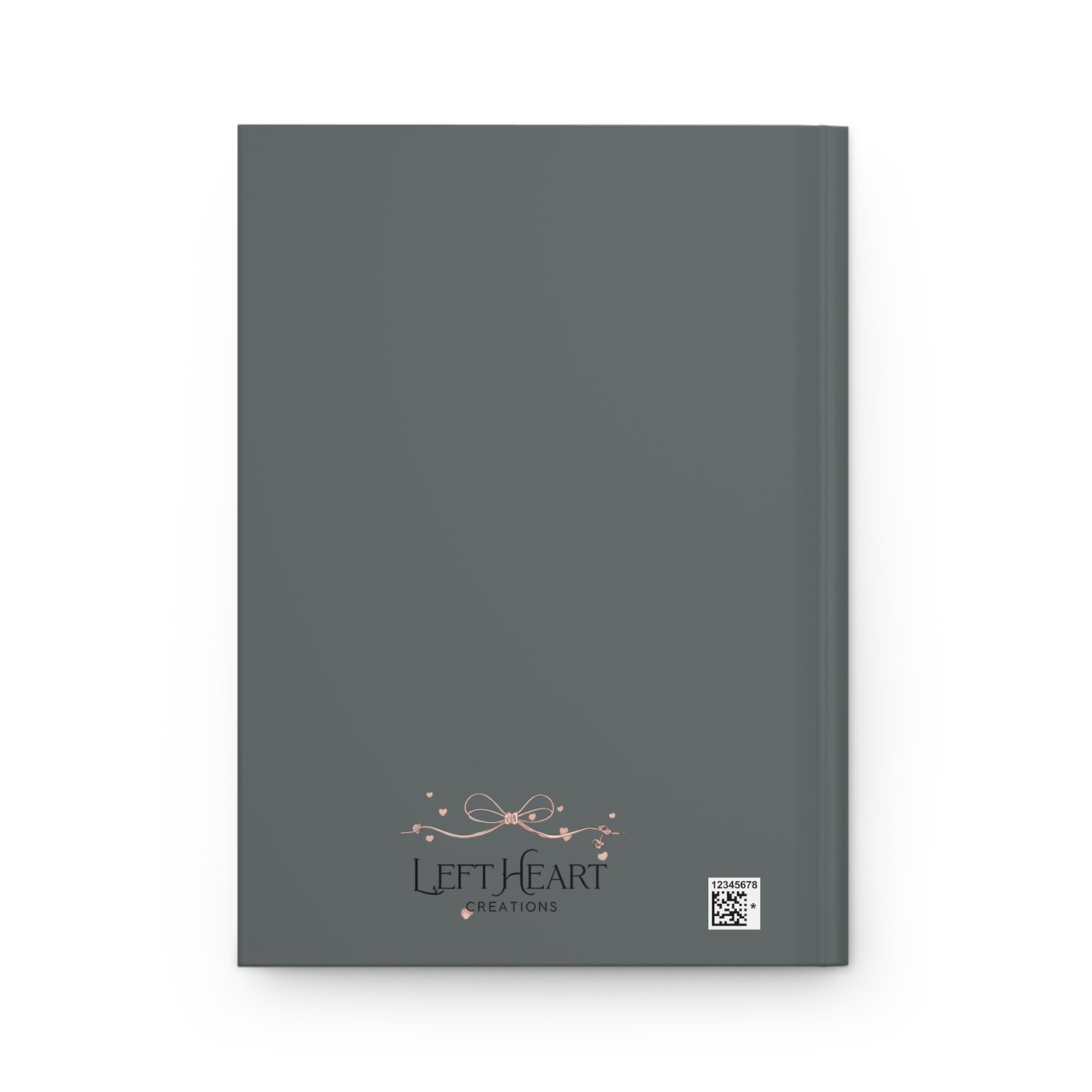 “Hang On Let Me Overthink This” Gray Monochrome Hardcover Journal