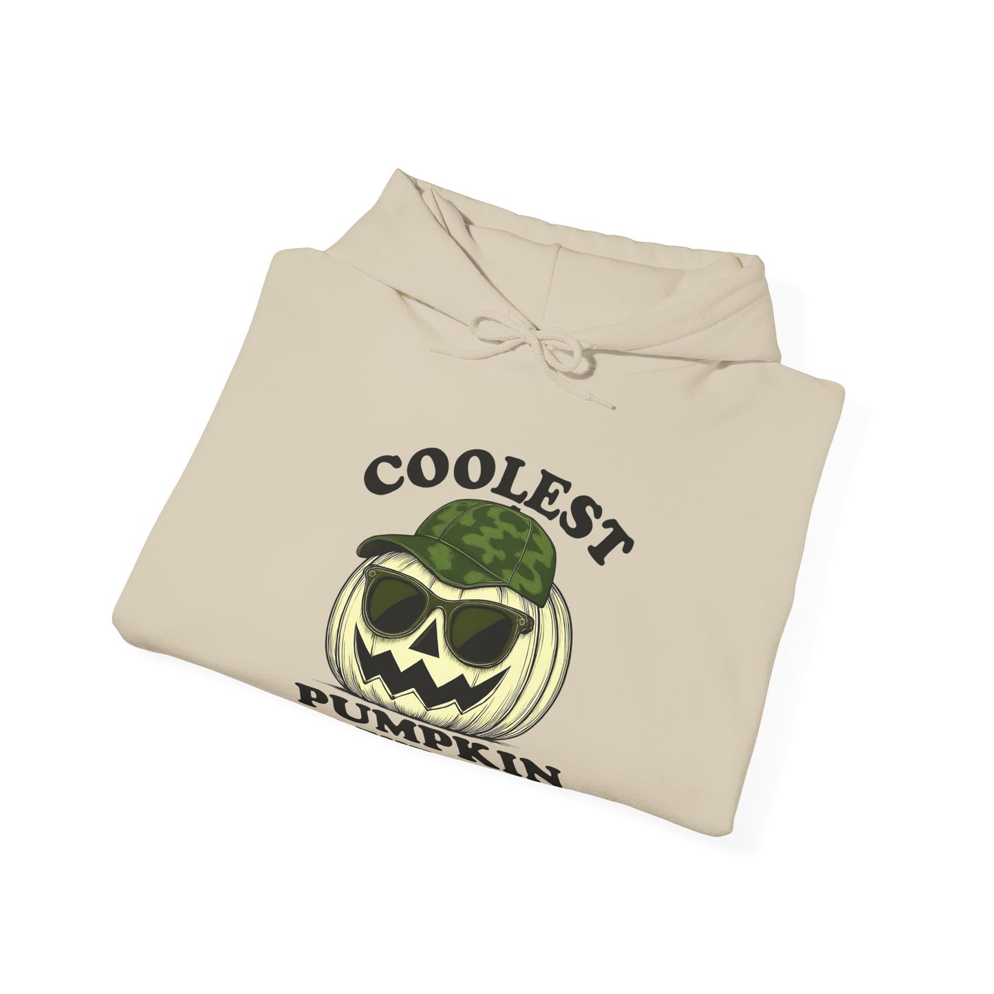 Coolest Pumpkin in the Patch β Green Camo Edition Hoodie - Military Style Halloween Fashion