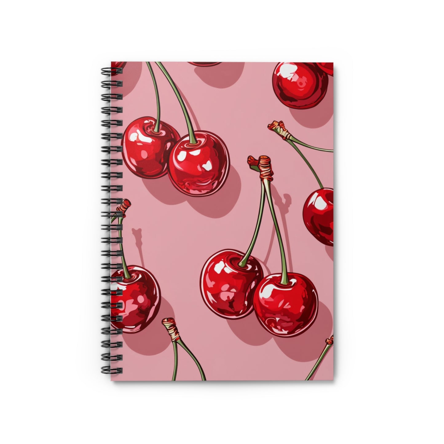 Cherry Spiral Notebook | Pink A5 Journal
