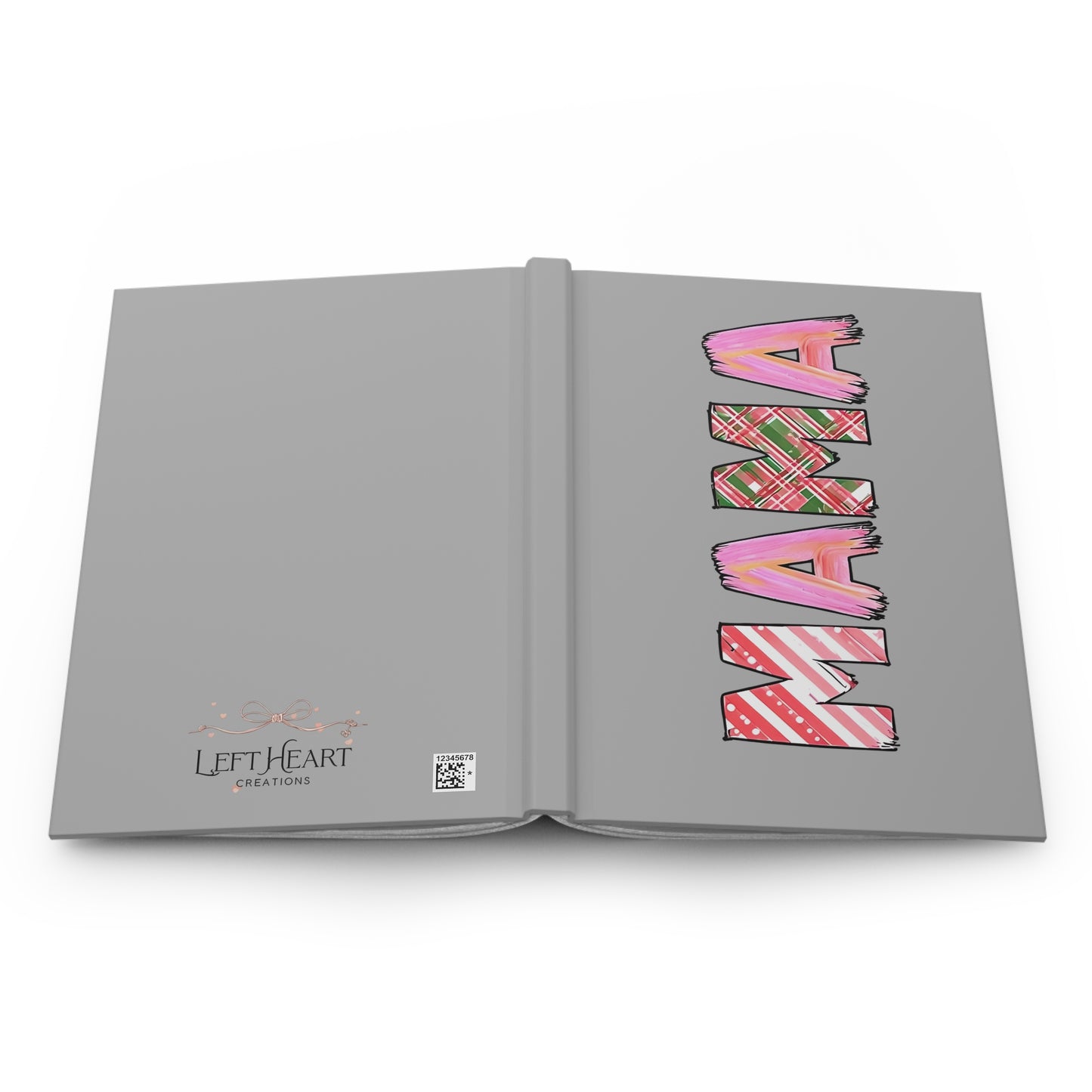 “MAMA” Holiday Pattern Hardcover Journal – Cute Christmas Gift for Moms