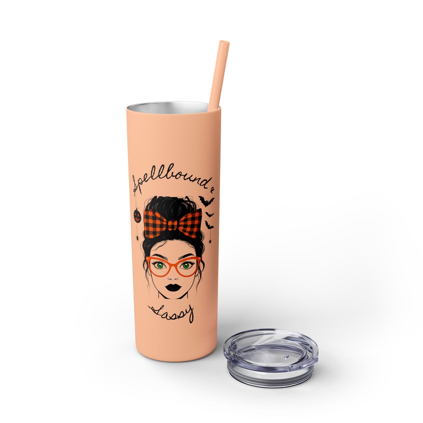 Spellbound & Sassy 20oz Skinny Tumbler - Elegant Modern Witch Drinkware