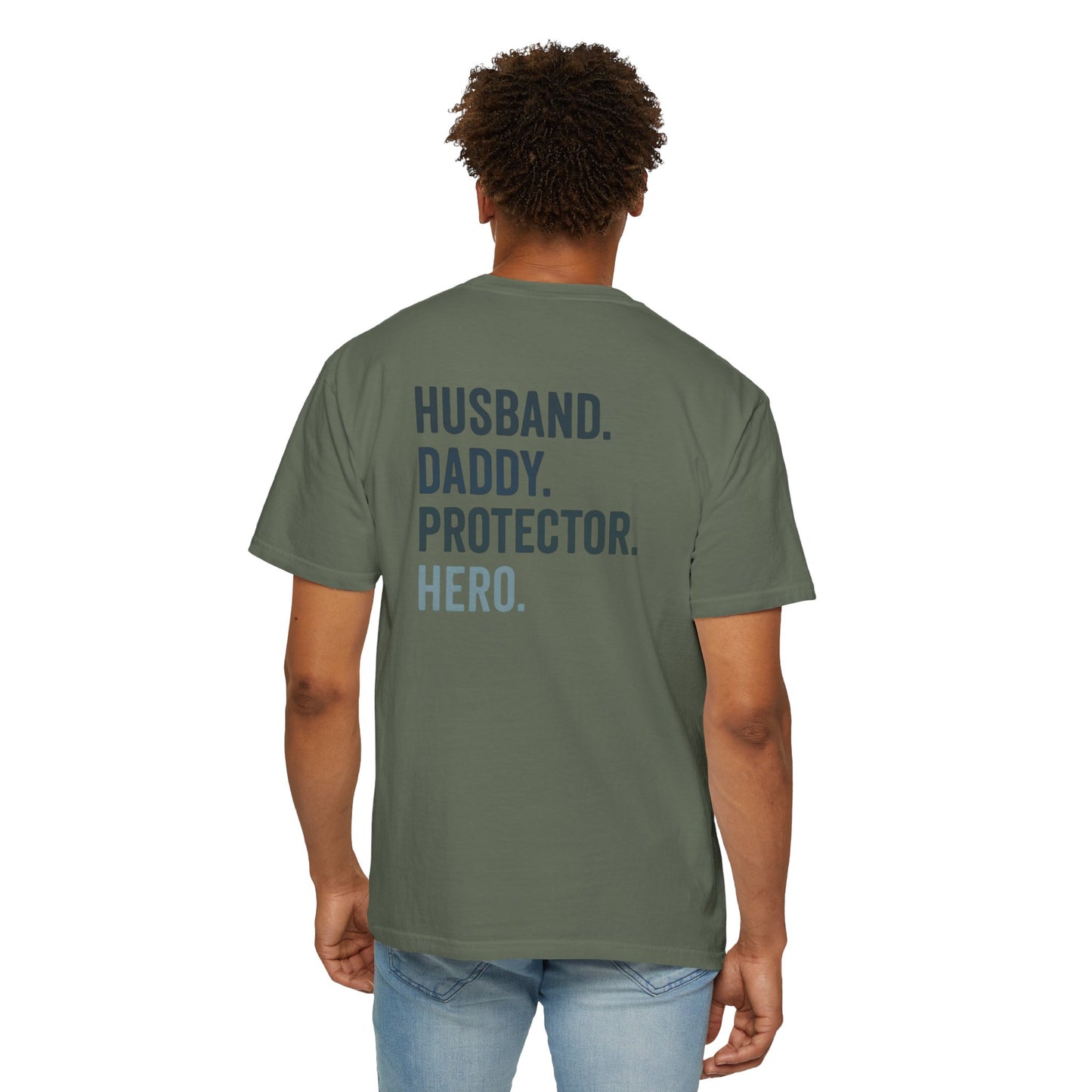 Dad Hero T-Shirt | Father's Day Gift | Husband Daddy Protector Tee | Men's Graphic Shirt