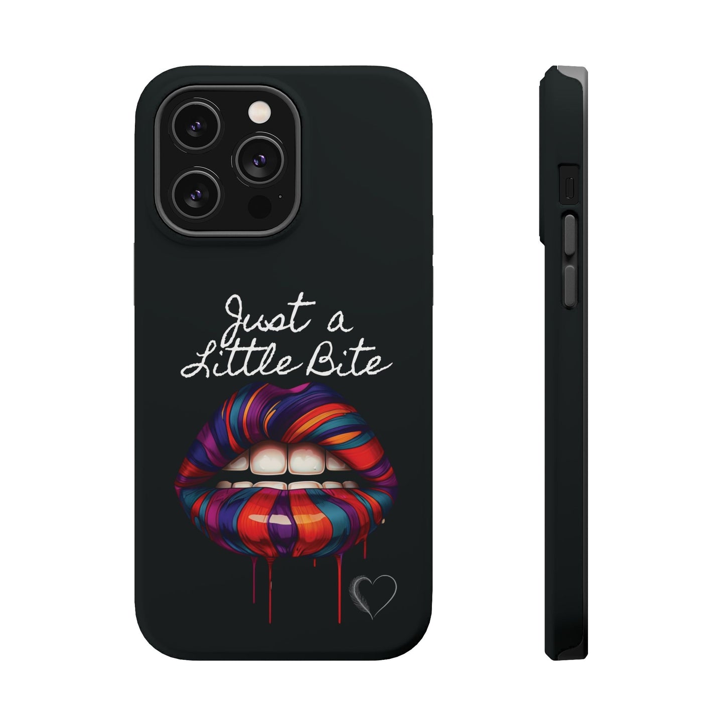 Just a Little Bite MagSafe iPhone Case - Edgy Halloween Vampire iPhone Protection