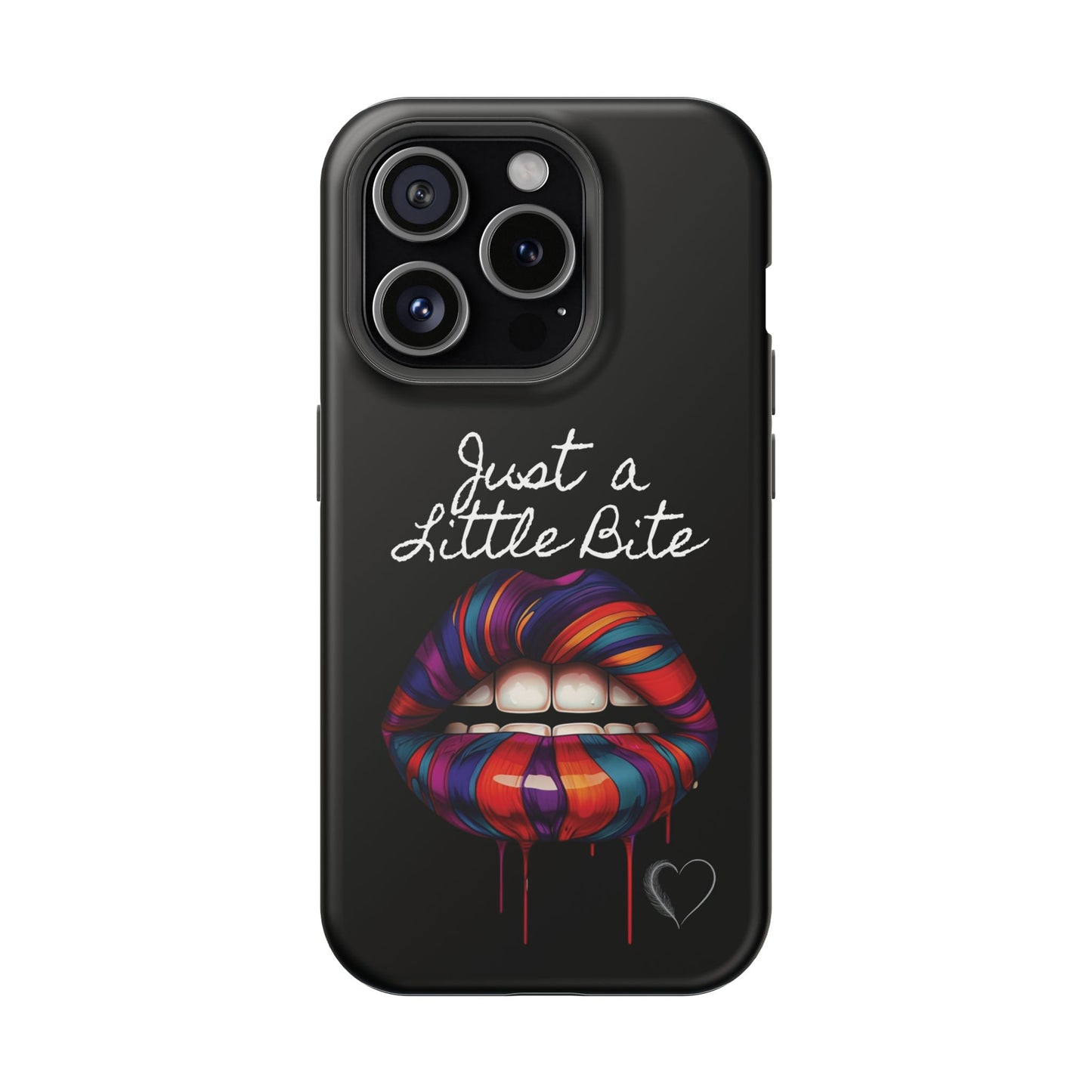 Just a Little Bite MagSafe iPhone Case - Edgy Halloween Vampire iPhone Protection