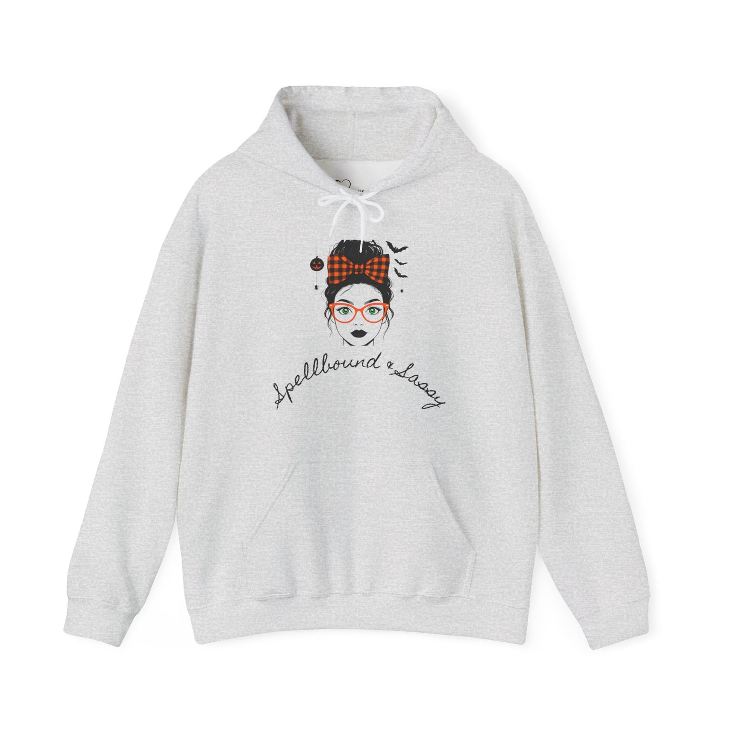 Spellbound & Sassy Script Hoodie - Elegant Modern Witch Halloween Fashion