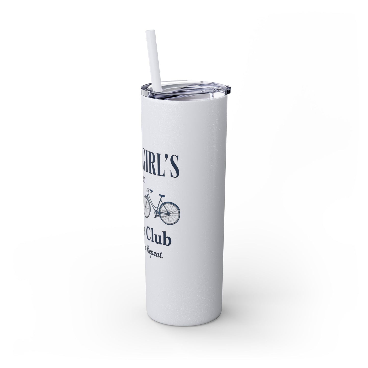 Social Girls Cyclists Club Tumbler | Bike Lover Gift | Cycling Water Bottle | 20oz Travel Cup