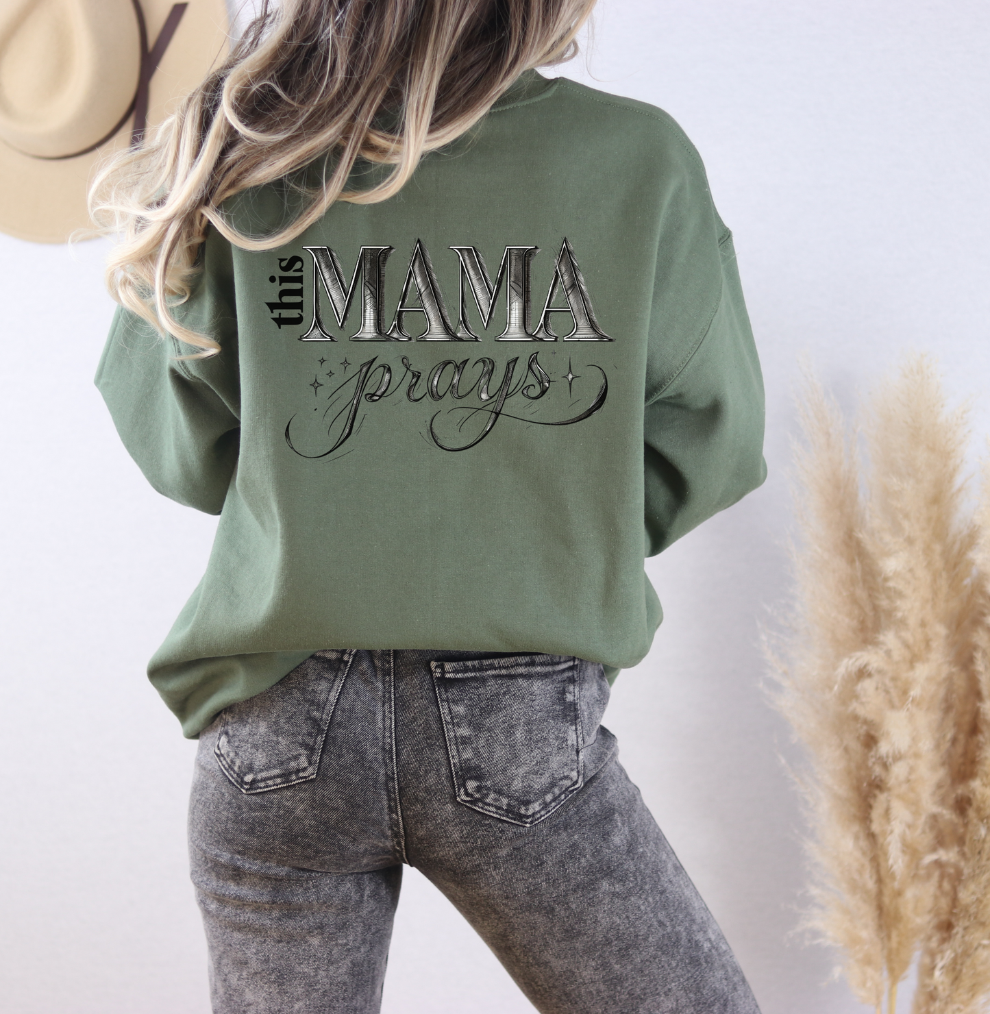 Faith Mama Crewneck Sweatshirt | Christian Mom Comfort Colors