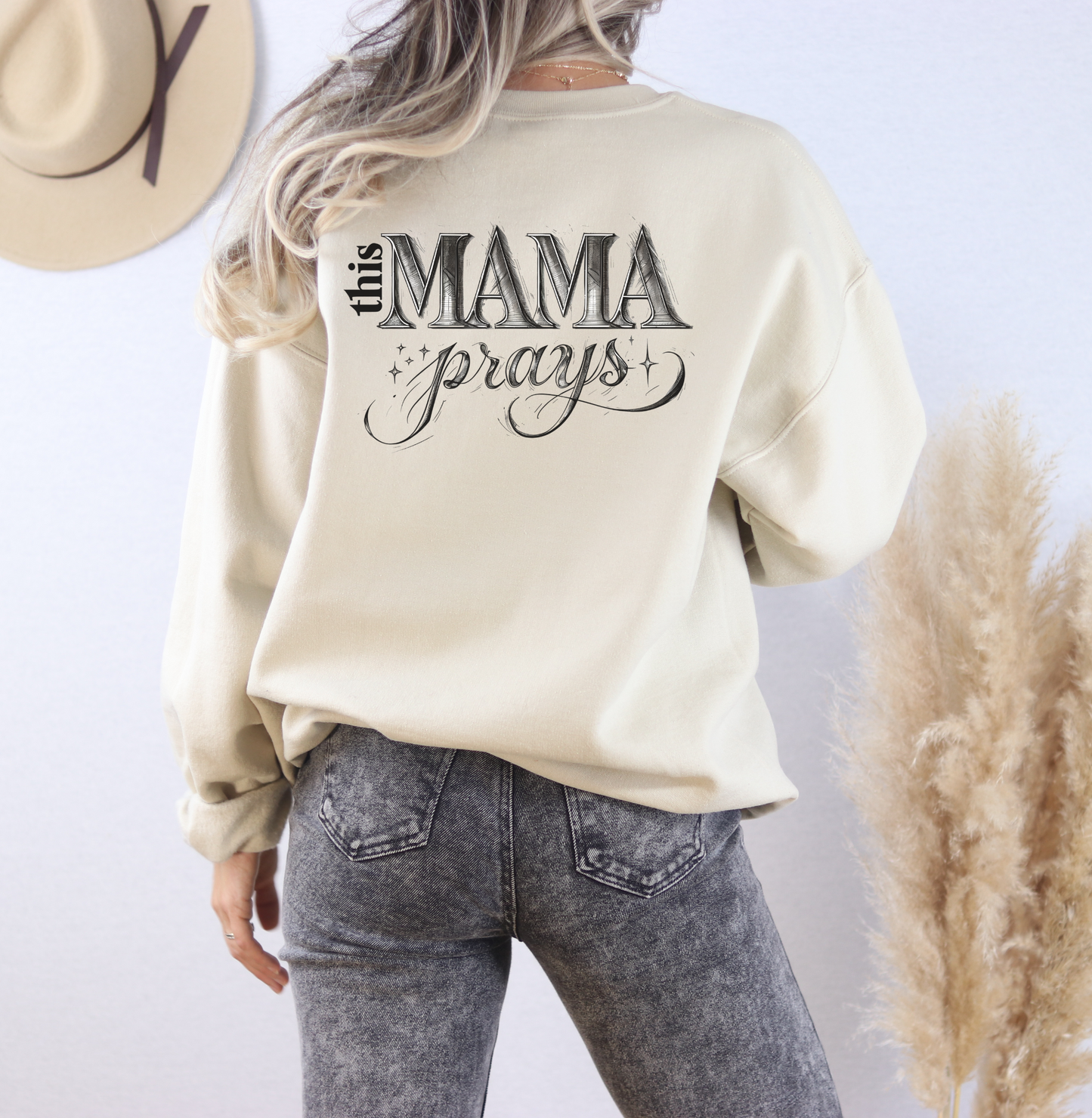 Faith Mama Crewneck Sweatshirt | Christian Mom Comfort Colors