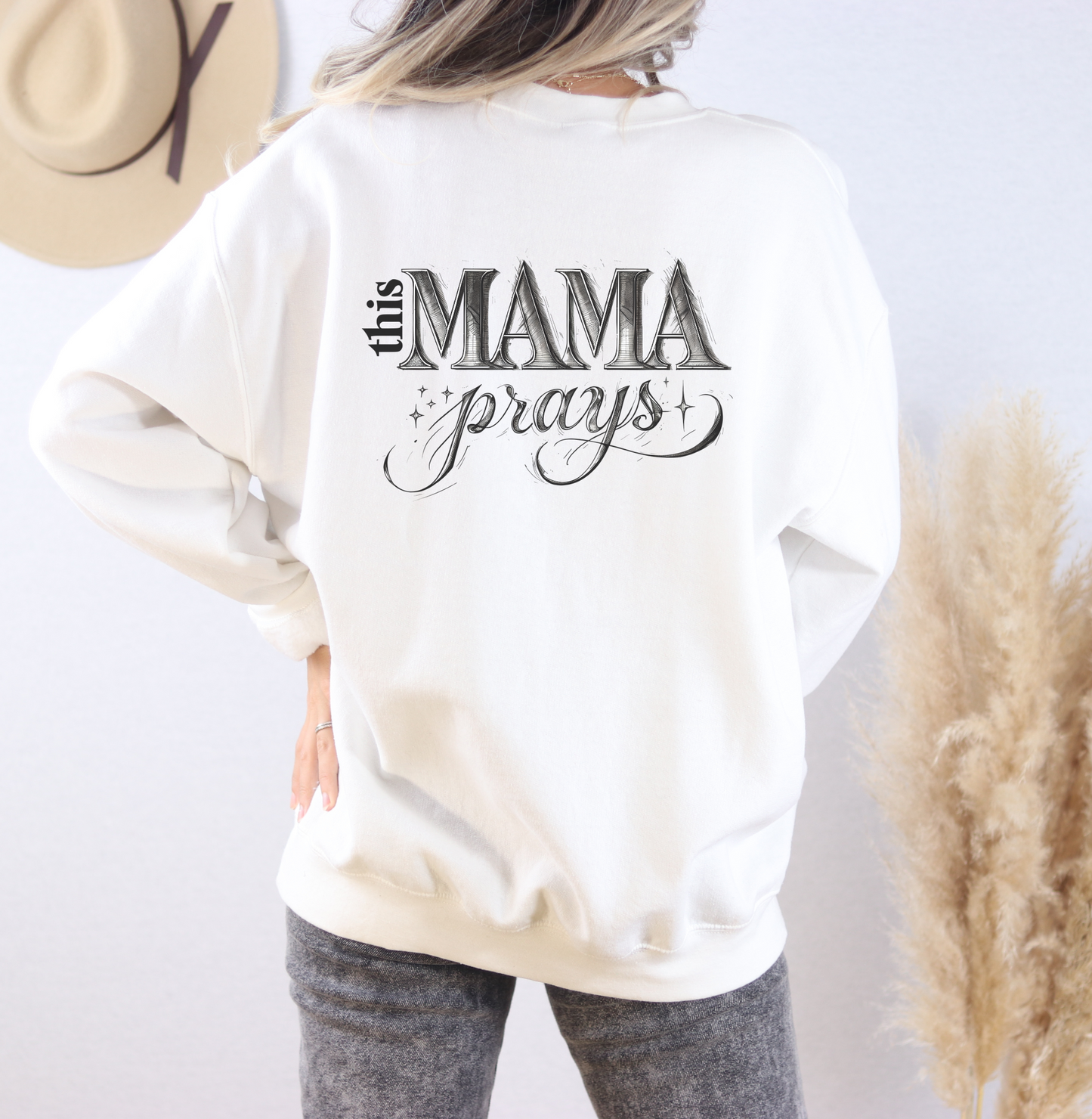 Faith Mama Crewneck Sweatshirt | Christian Mom Comfort Colors