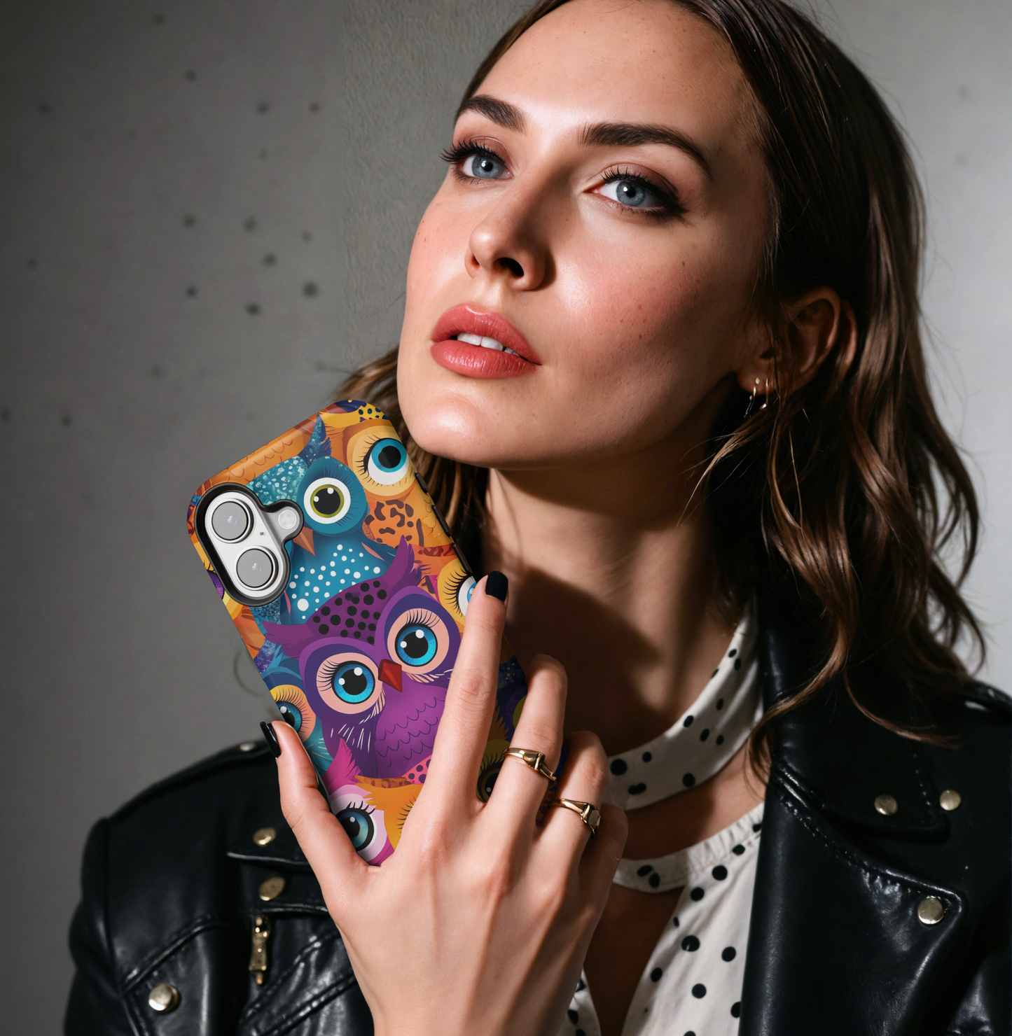 Colorful Owl Phone Case | Artistic Bird Design