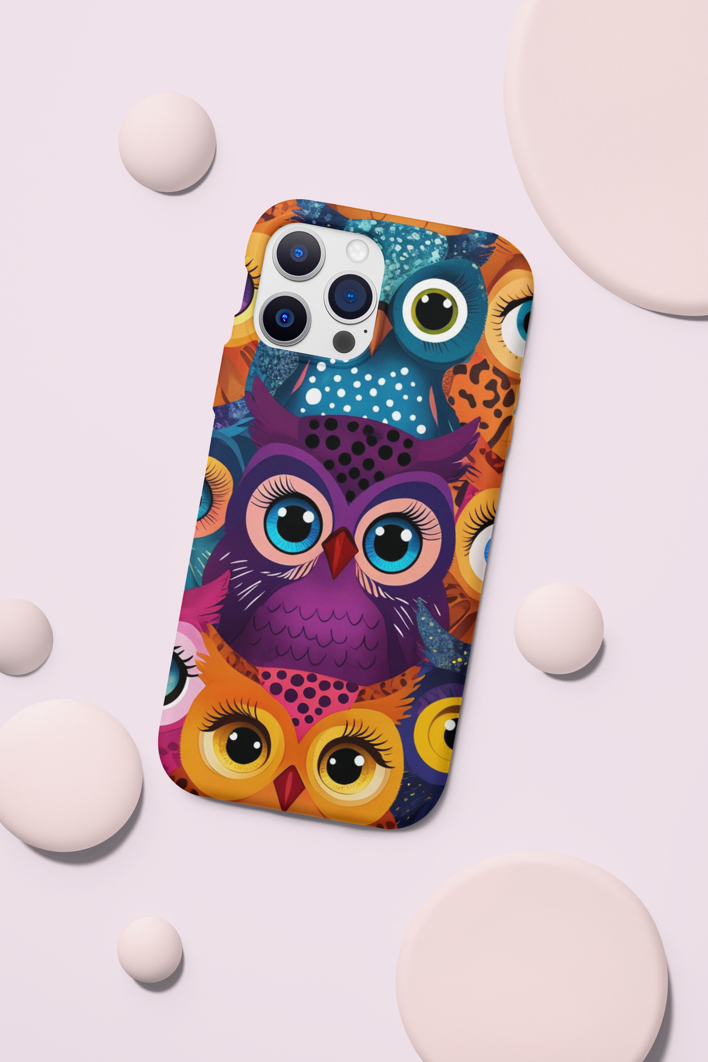 Colorful Owl Phone Case | Artistic Bird Design