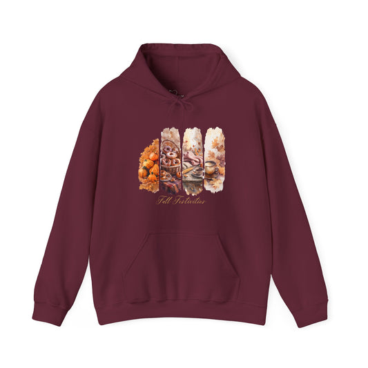 Fall Festivities Hoodie | Autumn Harvest Scenes Sweatshirt | Cozy Fall Fashion