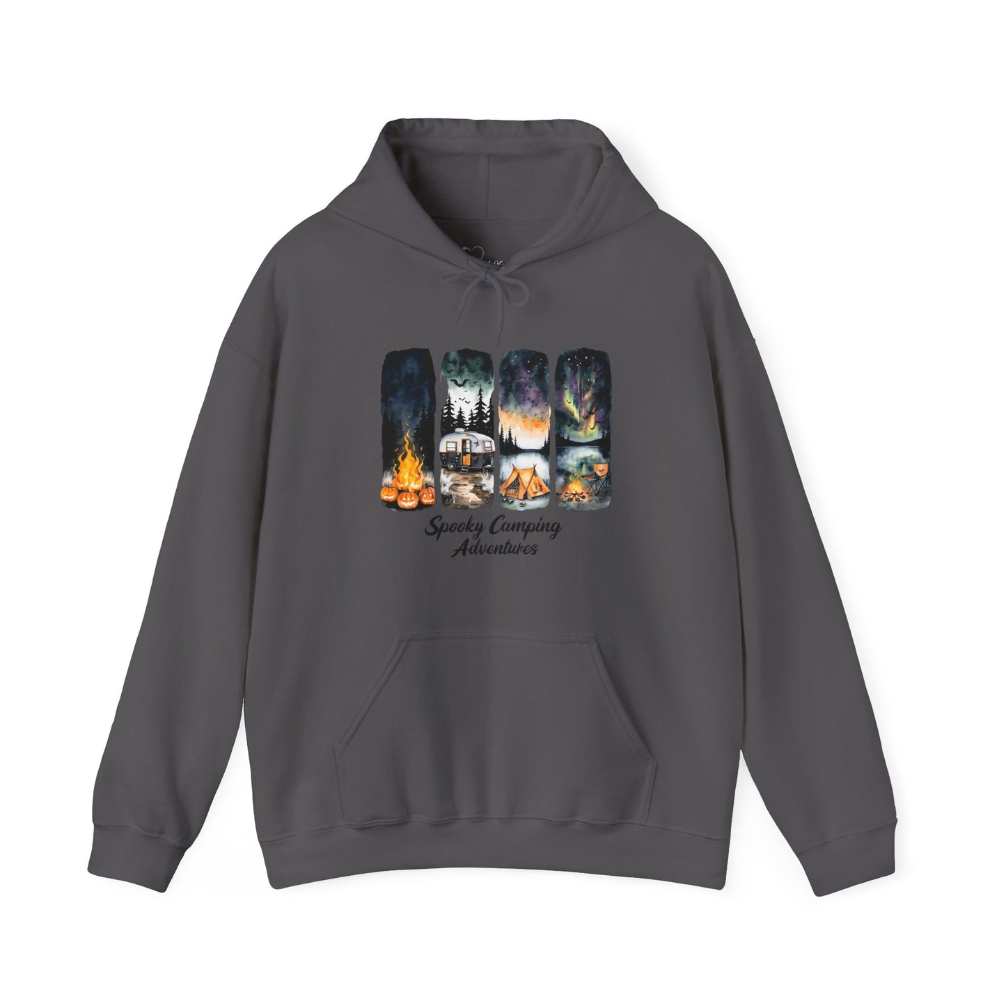 Spooky Camping Adventures Hoodie - Halloween Outdoor Apparel