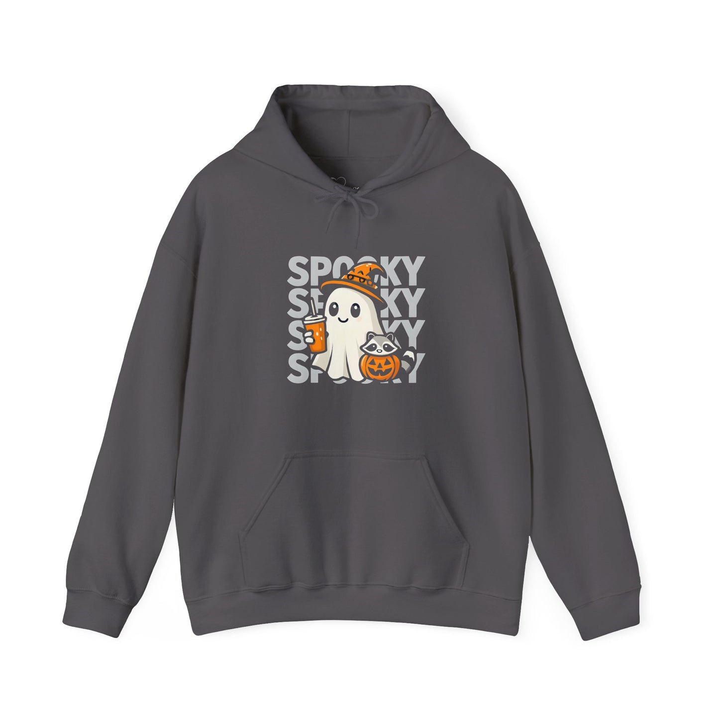 Witchy Sips & Pumpkin Pals Hoodie - Kawaii Halloween Witch Ghost Apparel