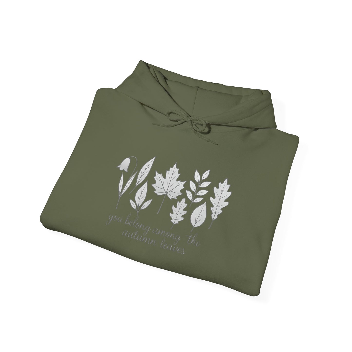 You Belong Among Autumn Leaves Hoodie | Fall Botanical Sweatshirt | Nature Poetry