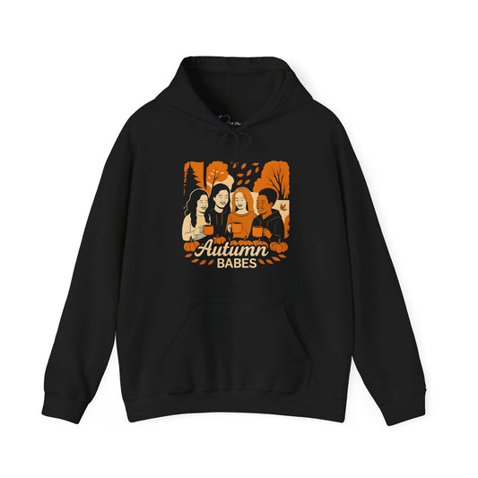 Pumpkin Spice Crew Hoodie | Autumn Babes Squad Sweatshirt | Fall Friends Fashion