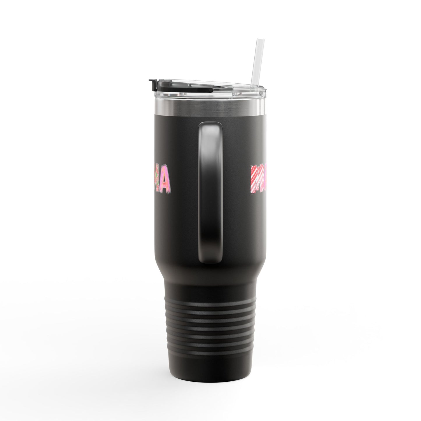 40oz Plaid Mama Tumbler | Mom Handle Cup | Mother's Day Gift