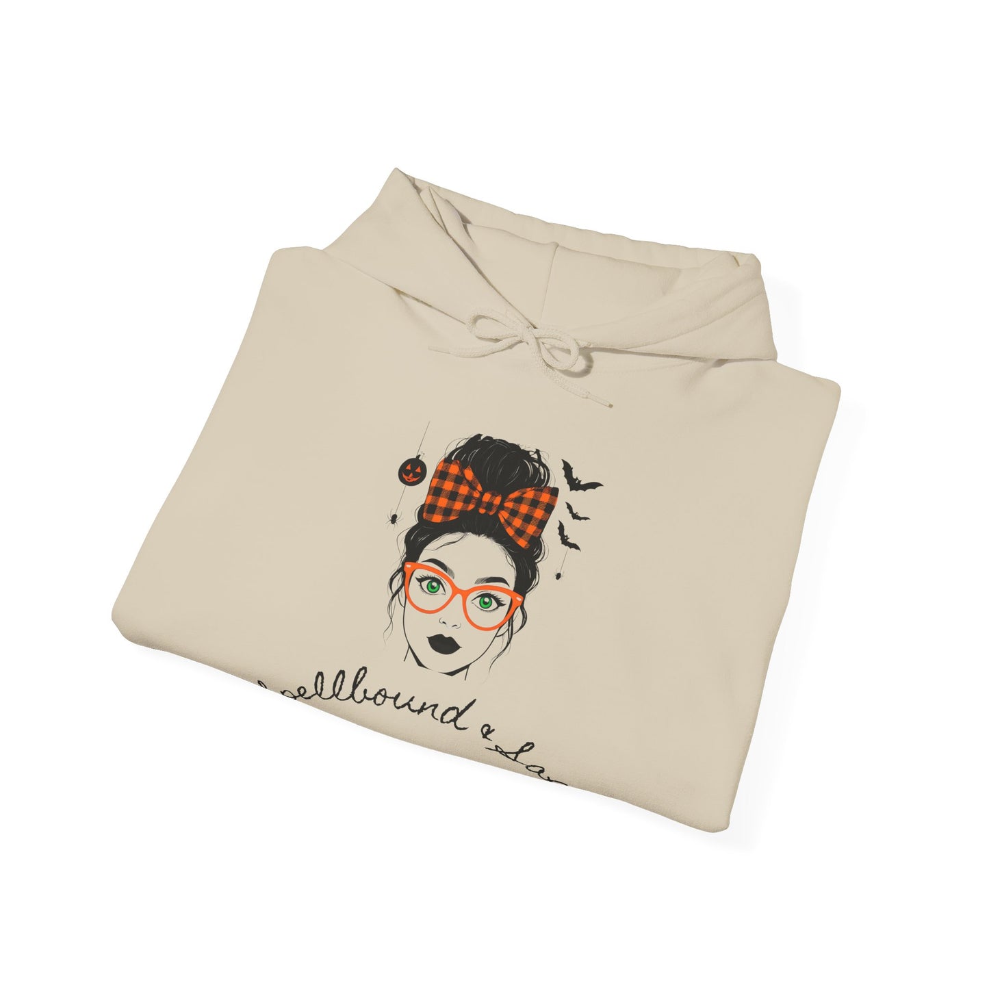 Spellbound & Sassy Script Hoodie - Elegant Modern Witch Halloween Fashion