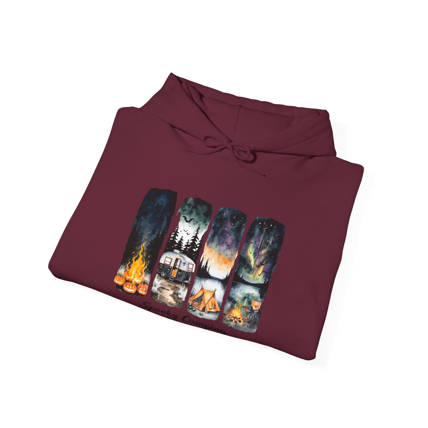 Spooky Camping Adventures Hoodie - Halloween Outdoor Apparel