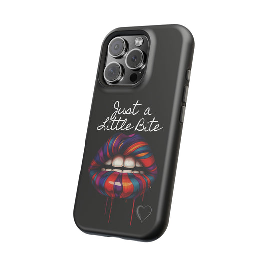 Just a Little Bite MagSafe iPhone Case - Edgy Halloween Vampire iPhone Protection