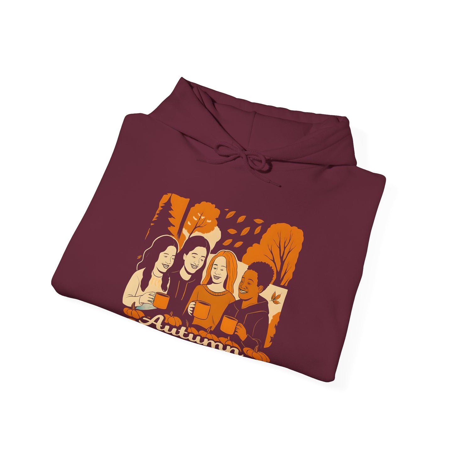 Pumpkin Spice Crew Hoodie | Autumn Babes Squad Sweatshirt | Fall Friends Fashion