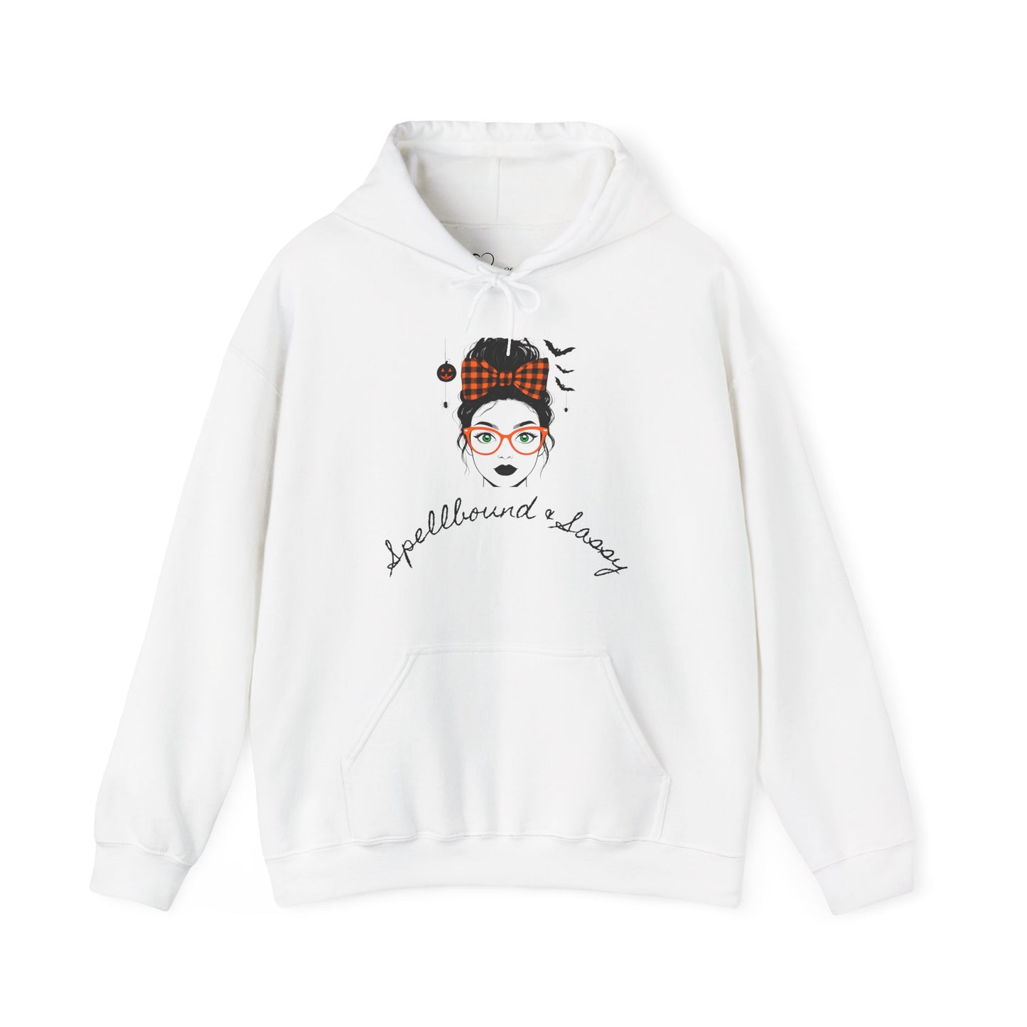 Spellbound & Sassy Script Hoodie - Elegant Modern Witch Halloween Fashion