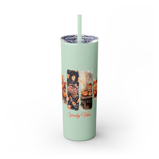 Candy Carves & Chills 20oz Skinny Tumbler - Halloween Pumpkin Drinkware