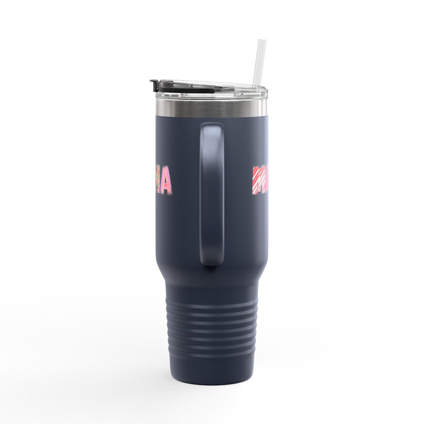 40oz Plaid Mama Tumbler | Mom Handle Cup | Mother's Day Gift