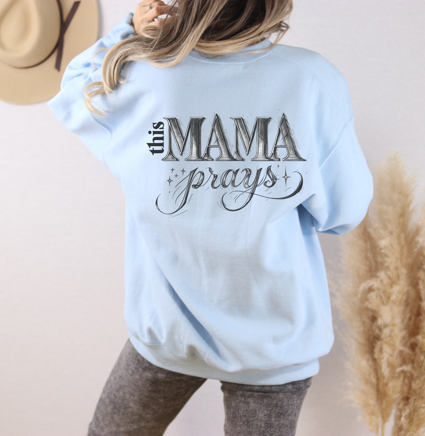 Faith Mama Crewneck Sweatshirt | Christian Mom Comfort Colors